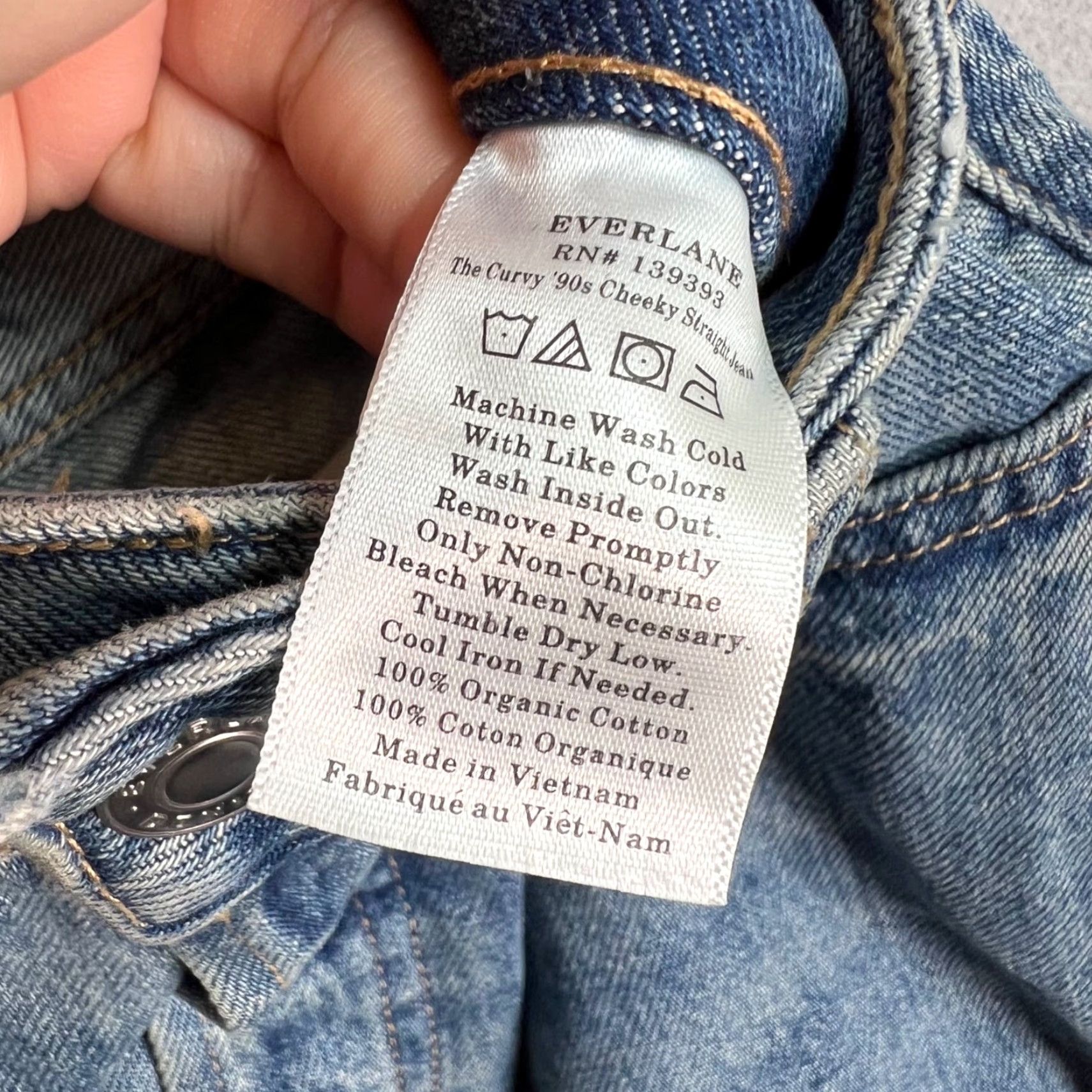 Everlane VINTAGE Everlane Curvy 90s Straight Jeans Women's Size 26 Blue Organic Cotton Denim Size 26" / US 2 / IT 38 - 5 Thumbnail