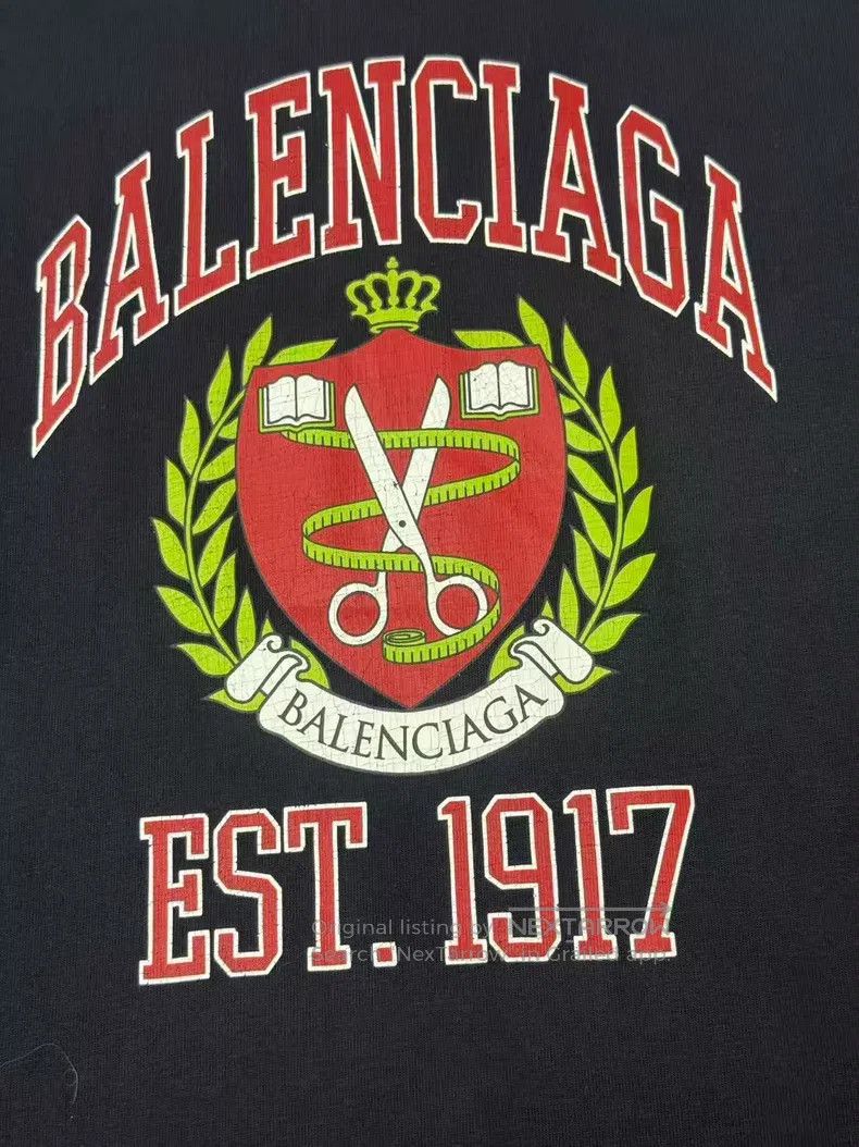 Balenciaga Balenciaga Academy Style Printed Short Sleeve Black Size US S / EU 44-46 / 1 - 3 Thumbnail