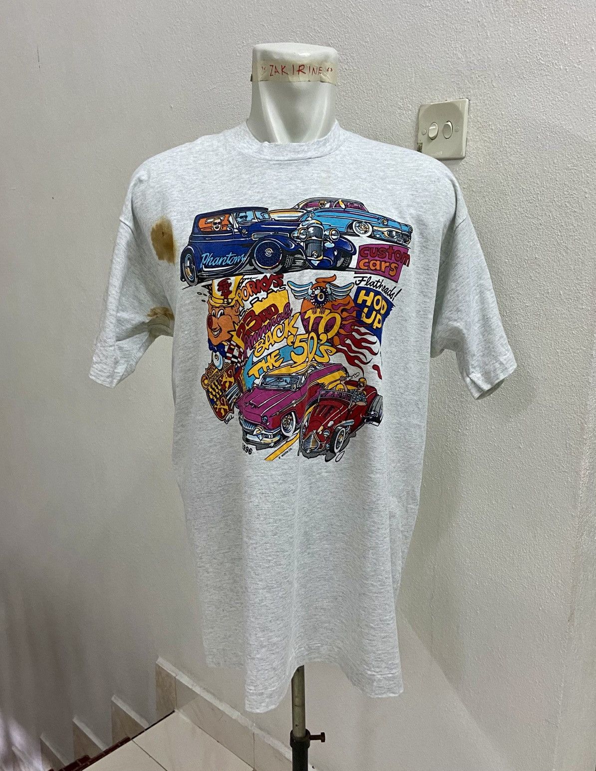 Other VINTAGE 90's BACK TO THE 50'S AUTO SHOW TEE Size US XL / EU 56 / 4 - 3 Thumbnail