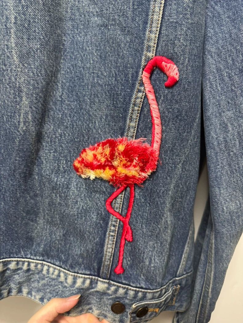 Saint Laurent Paris Saint laurent paris 17 FW dark blue water ripple flamingo d Size US M / EU 48-50 / 2 - 4 Thumbnail