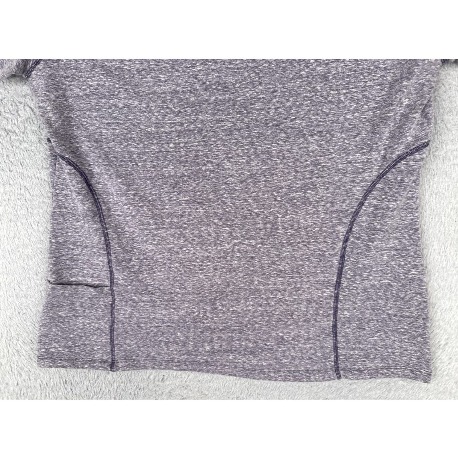 Athleta Athleta Womens 2X Purple Cowl Neck Short Sleeve Pullover Hoodie Sweatshirt Top Heather Activewear Pullover Raglan Sleeve Logo Size XXL / US 16-18 / IT 52-54 - 5 Thumbnail