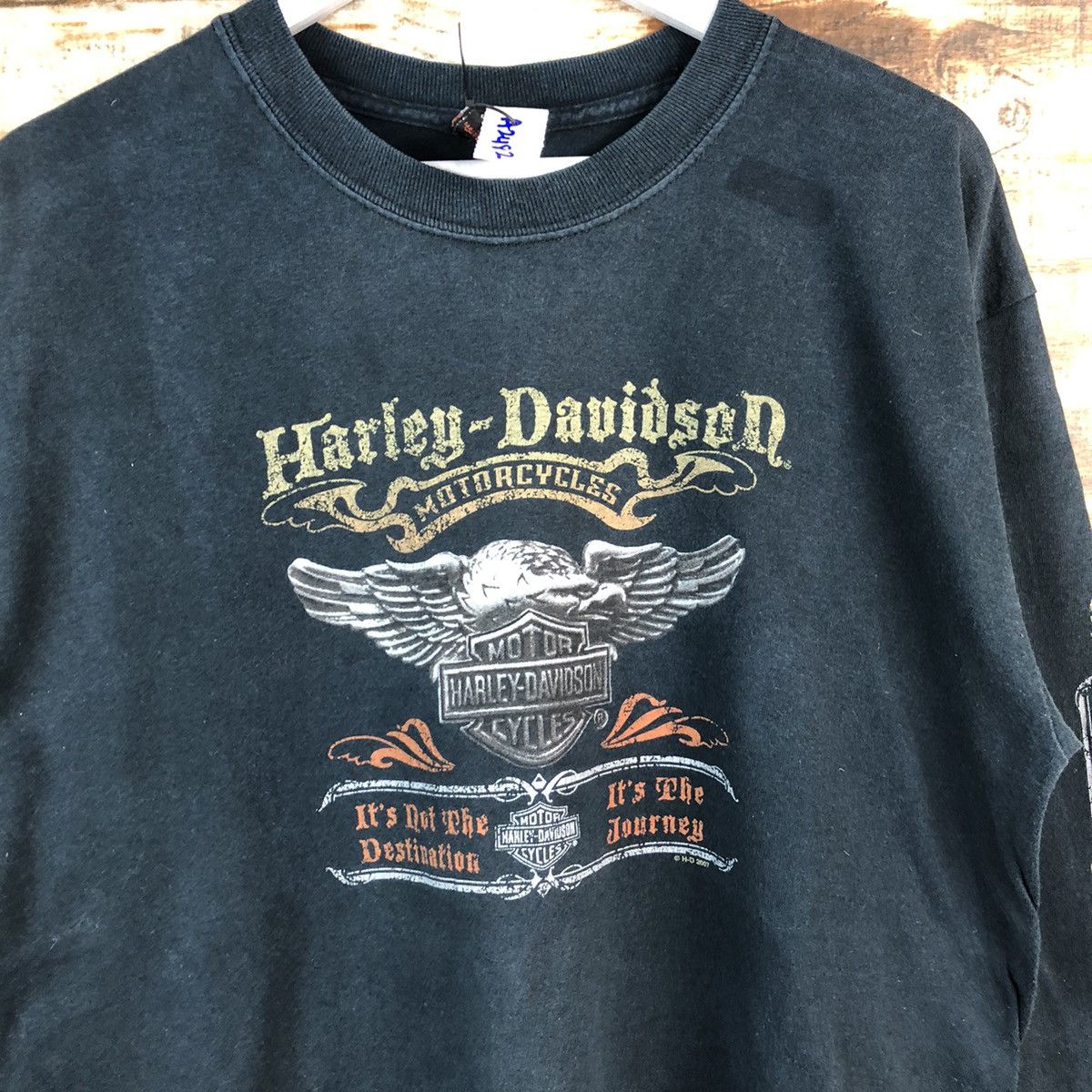 Harley Davidson Harley Davidson Kanagawa Japan Dark Blue Sweatshirt #A2482 Size US L / EU 52-54 / 3 - 6 Thumbnail