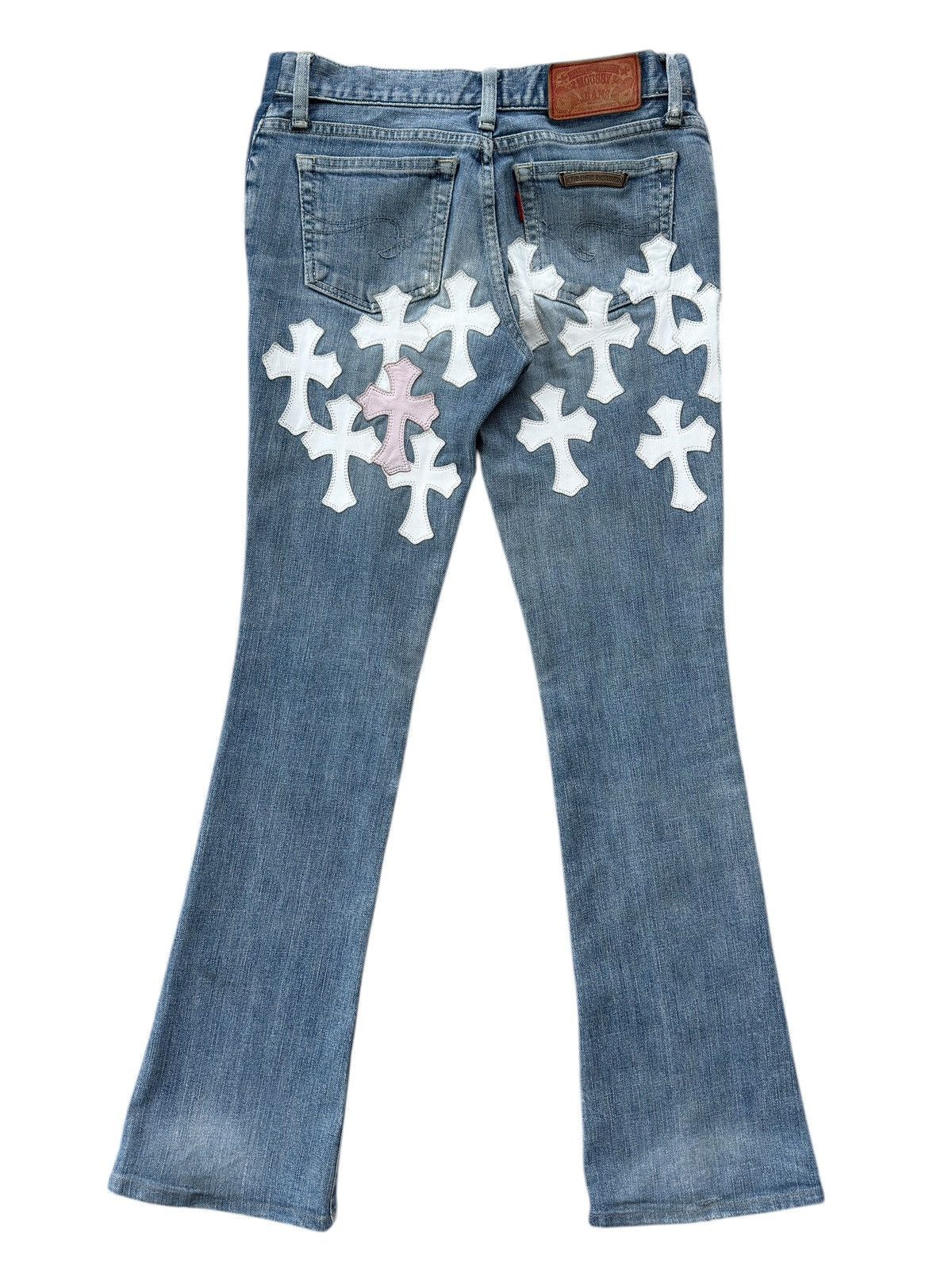 Chrome Hearts 1/1 Chrome Hearts Moussy Japanese Denim Cross Jeans Size US 26 / EU 42 - 1 Thumbnail