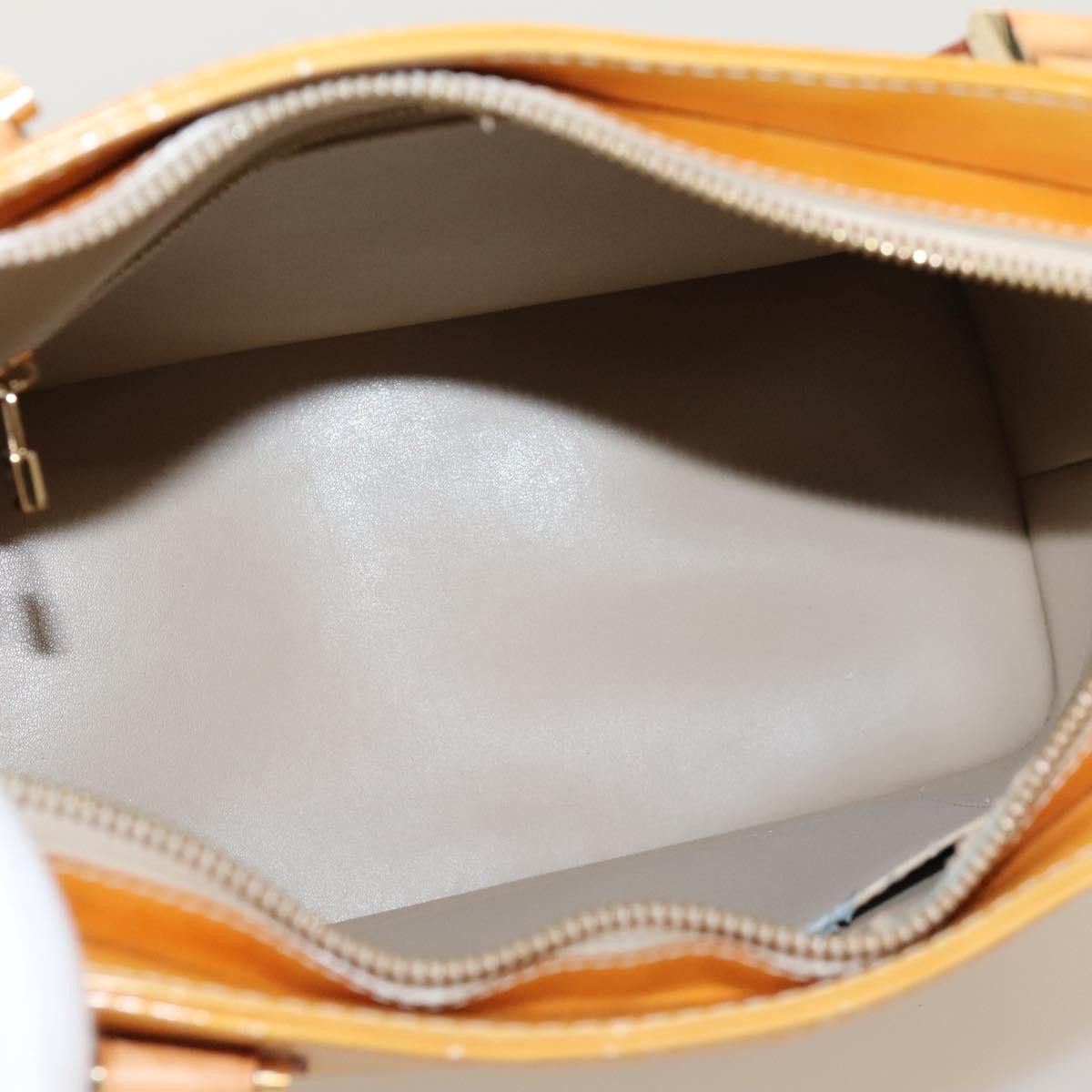 Louis Vuitton LOUIS VUITTON Monogram Vernis Houston Hand Bag Beige M91004 Size ONE SIZE - 10 Thumbnail