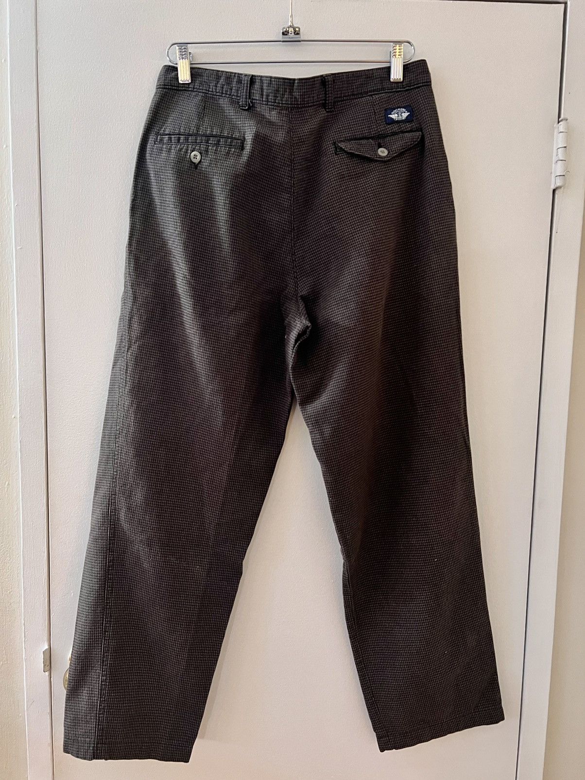 Dockers Dockers Pleated Herringbone Trousers Size US 32 / EU 48 - 3 Thumbnail