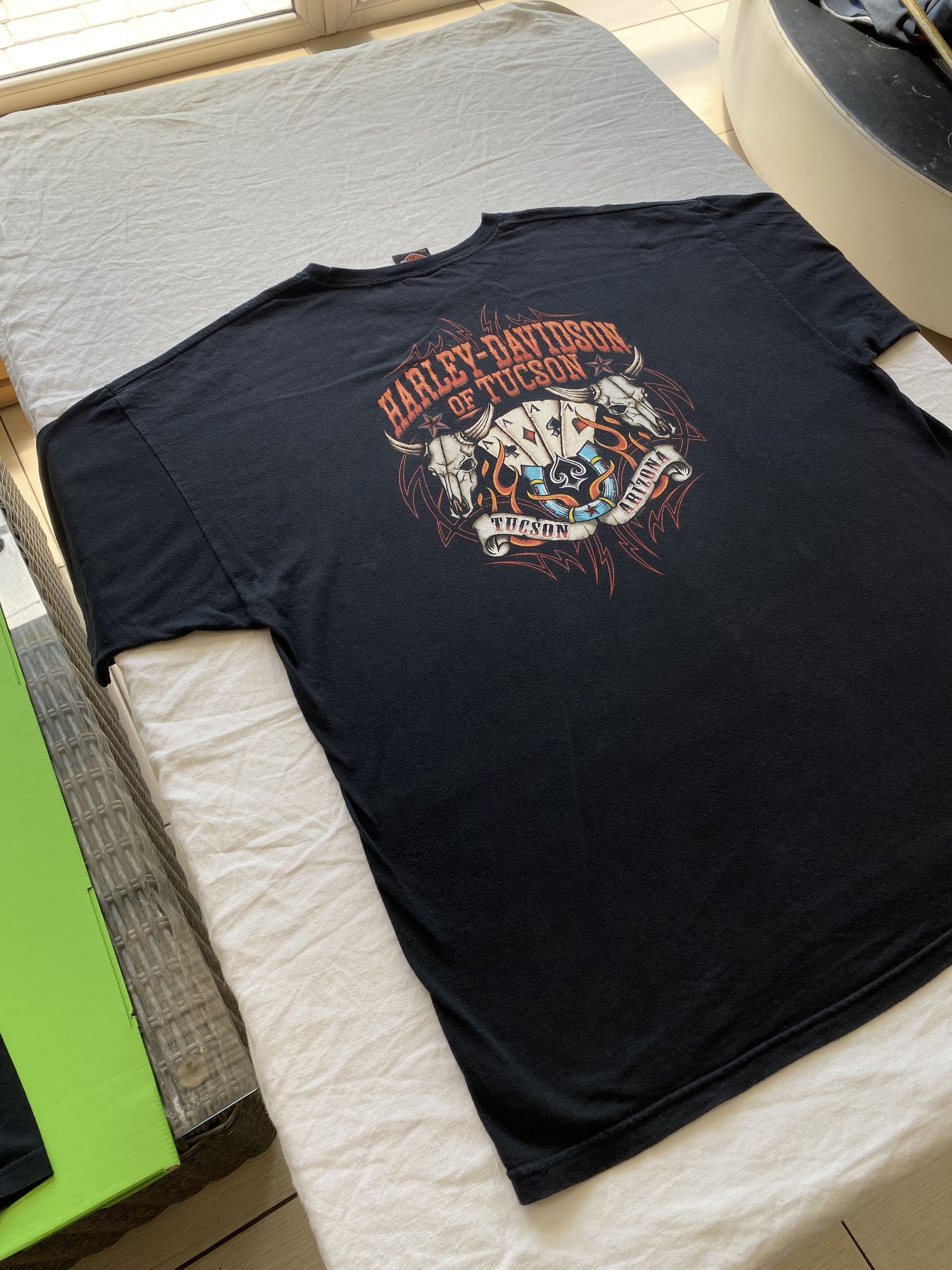 Harley Davidson Harley Davidson Vintage 2012 Tucson Arizona Faded T-shirt Size US XXL / EU 58 / 5 - 16 Thumbnail