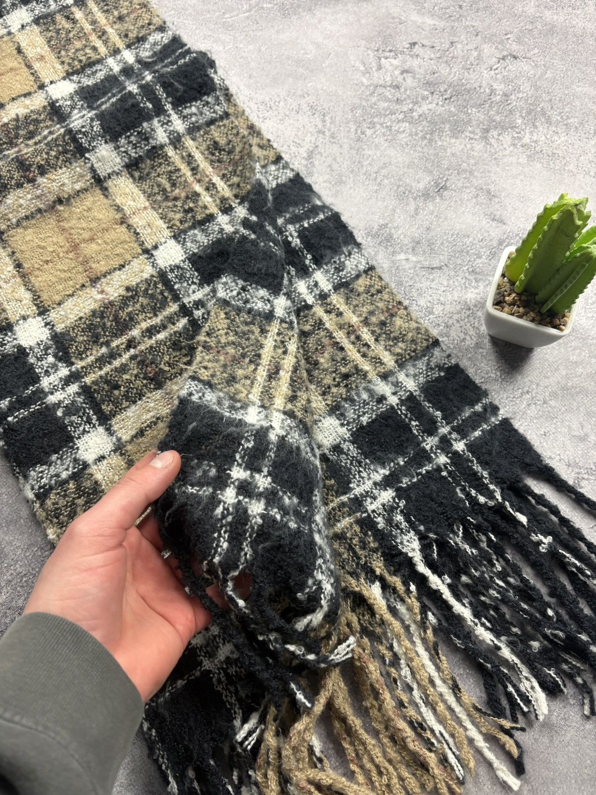 Barbour BARBOUR Hype Checkered Polyester Scarf Rare Streetwear Y2k Size ONE SIZE - 8 Thumbnail