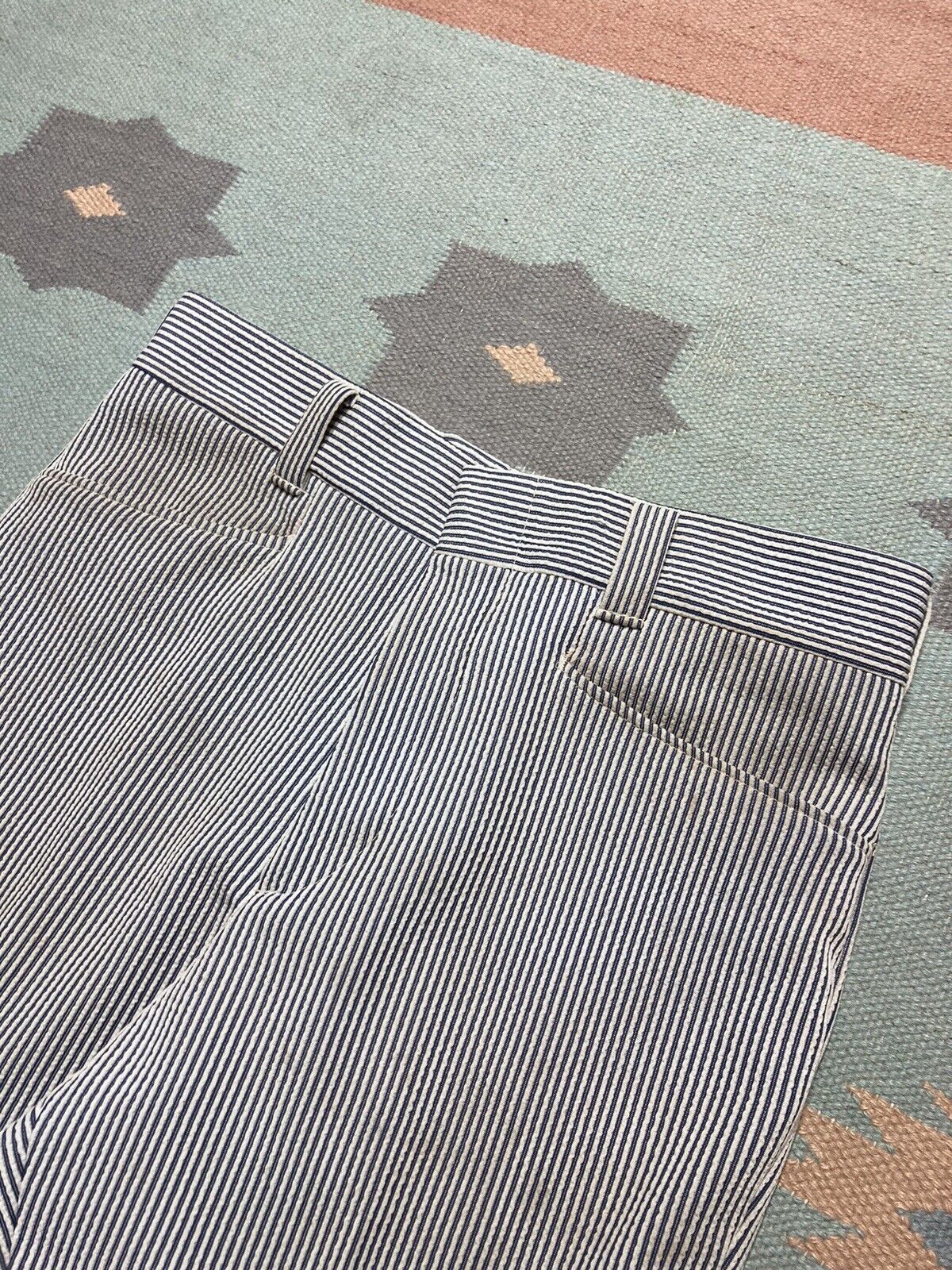 Levi's × Vintage Levis panatela pants bell bottom pinstripe seersucker 31x32 Size US 31 - 4 Thumbnail