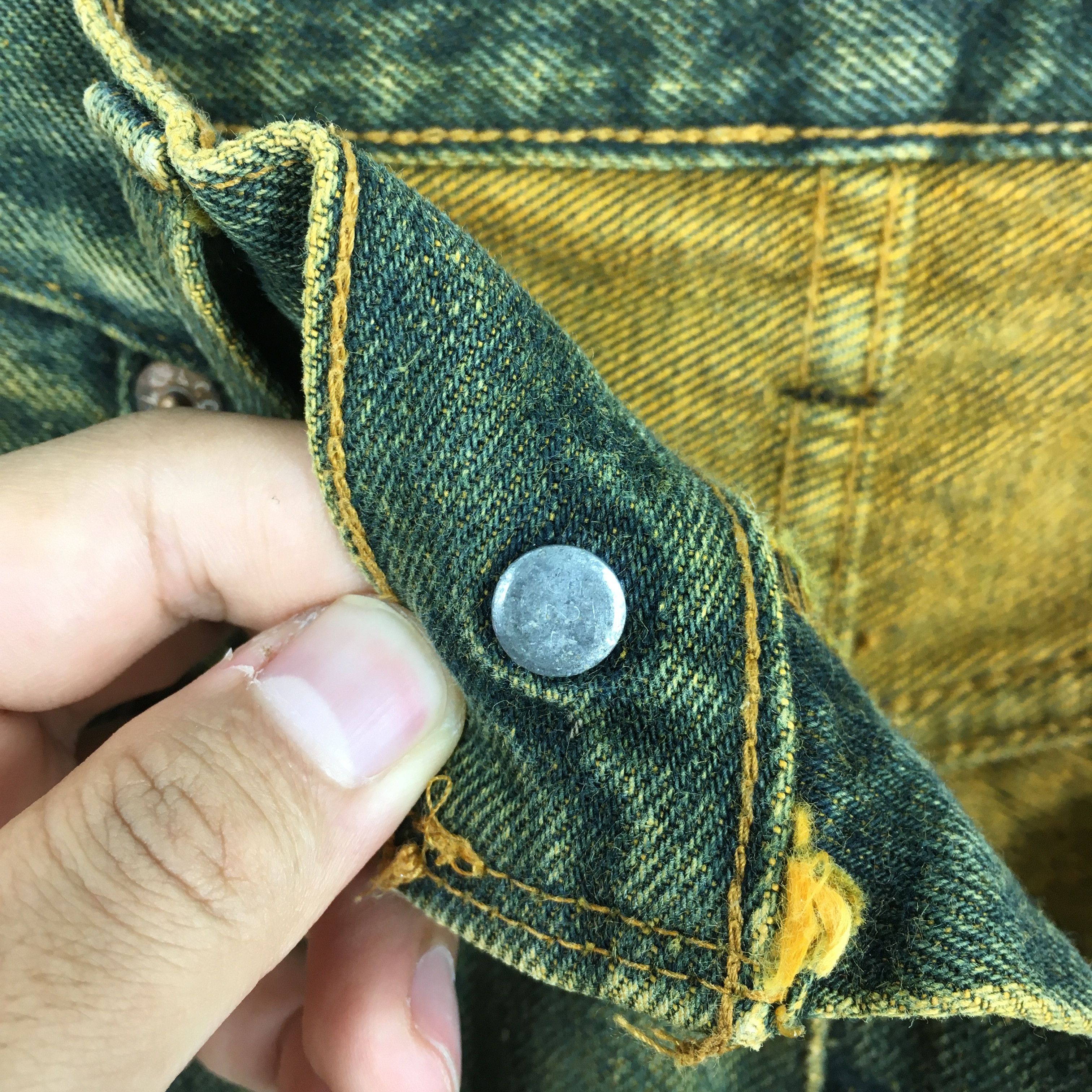 Levi's Size 28x28 Vintage 70s Levi's 501 Selvedge Jeans S204 Size US 28 / EU 44 - 8 Thumbnail