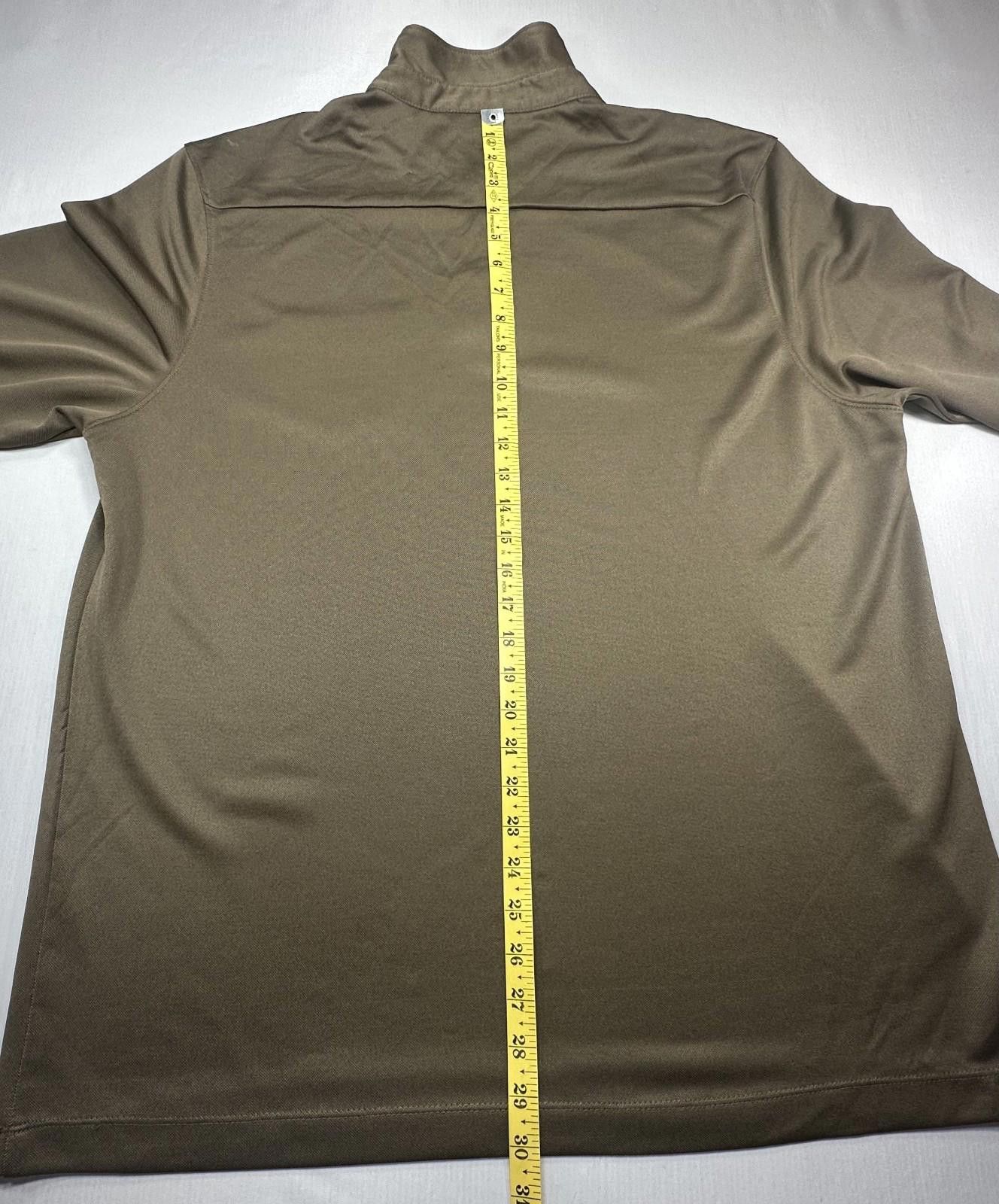 Axist Axist 1/4 Button Long Sleeve Pullover Shirt Copper Men's 2XL Size 48R - 4 Thumbnail