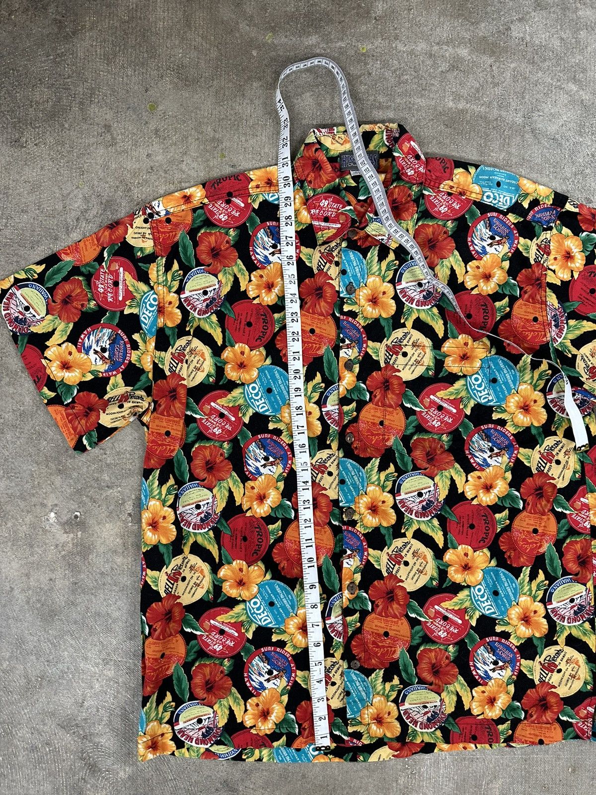 Vintage Vintage 90s High Seas All Over Print Hawaiian Button Up Size US L / EU 52-54 / 3 - 8 Thumbnail