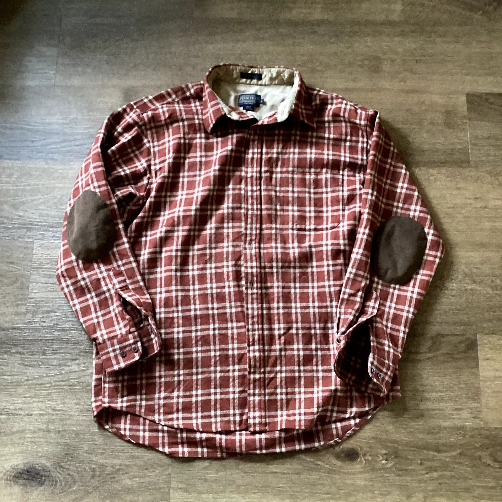 Pendleton Trail Pendleton Mens Wool Plaid Flannel Button shirt Size US XL / EU 56 / 4 - 1 Thumbnail