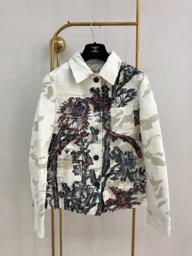 Dior Dior Three-dimensional embroidered coat Size XS / US 0-2 / IT 36-38 - 1 Thumbnail