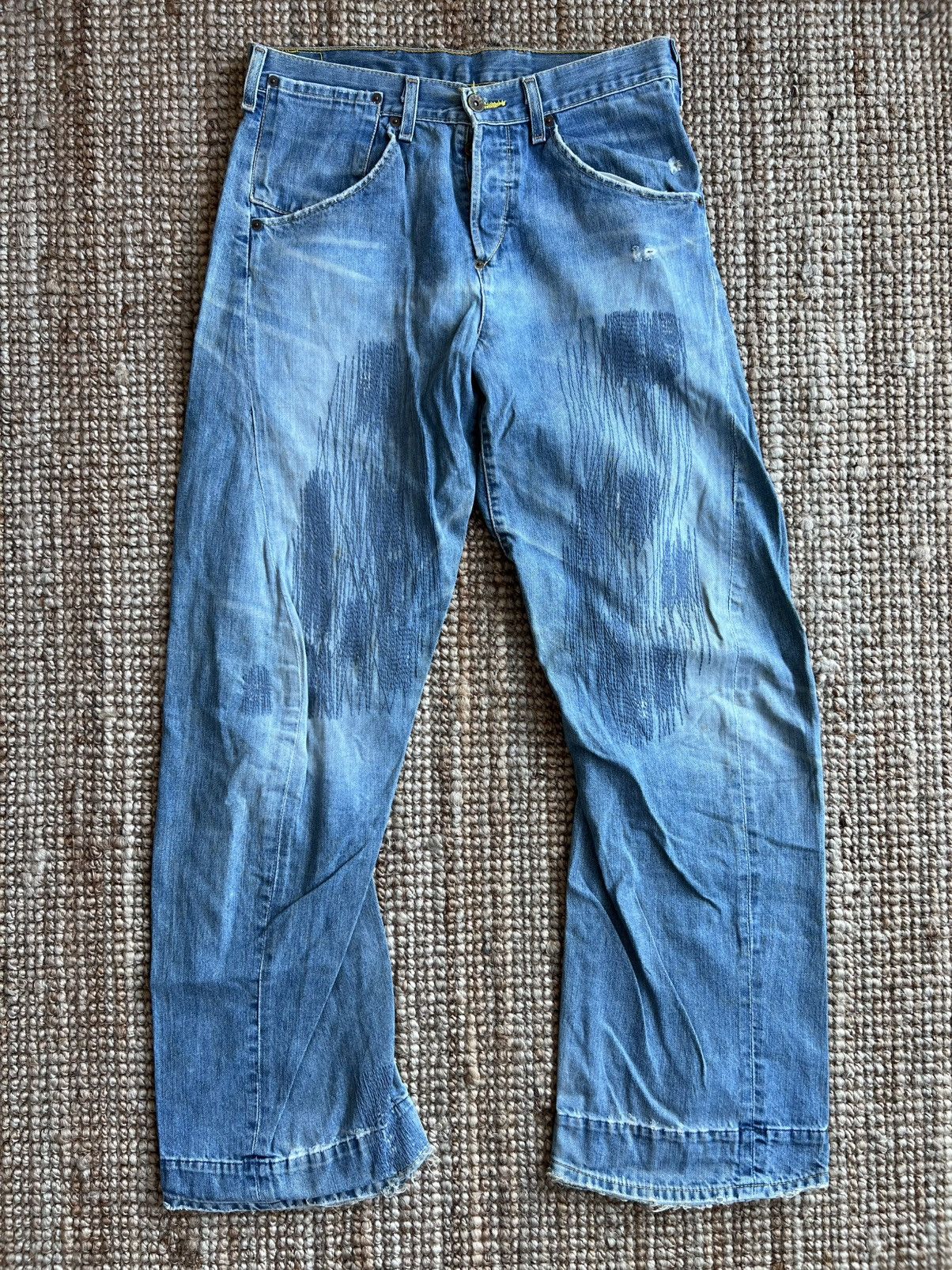 Levi's Levis Engineered Jeans 31x32 Twisted Seams Made in Japan