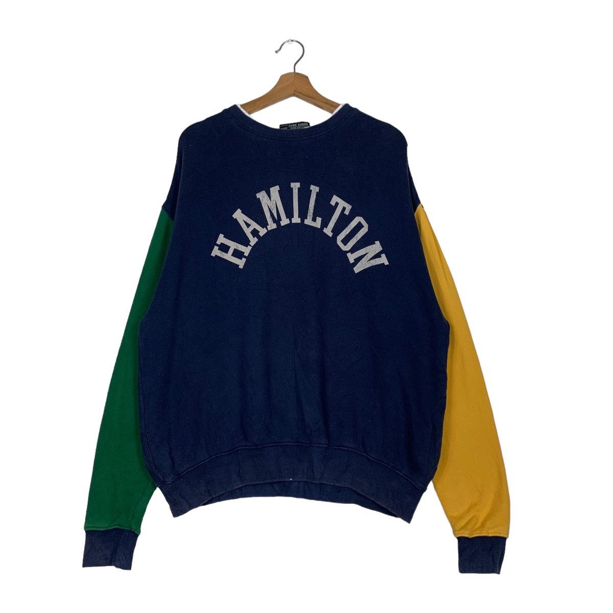Hamilton HAMILTON Big Logo Colorblock Sweatshirts #0716-C33 Size US M / EU 48-50 / 2 - 1 Thumbnail