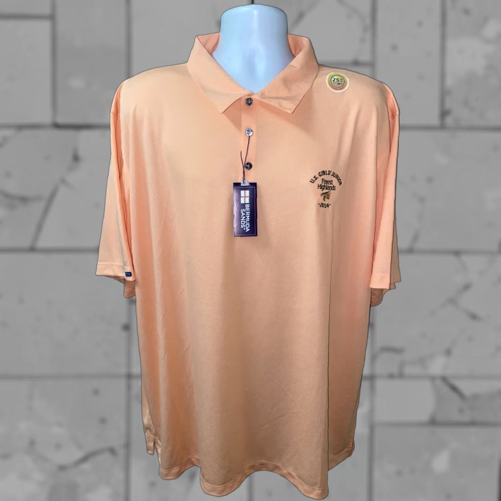 Vintage Bermuda Sands Mens Orange Short Sleeve Golf Polo Shirt Size 2XL NWT Size US XXL / EU 58 / 5 - 1 Thumbnail