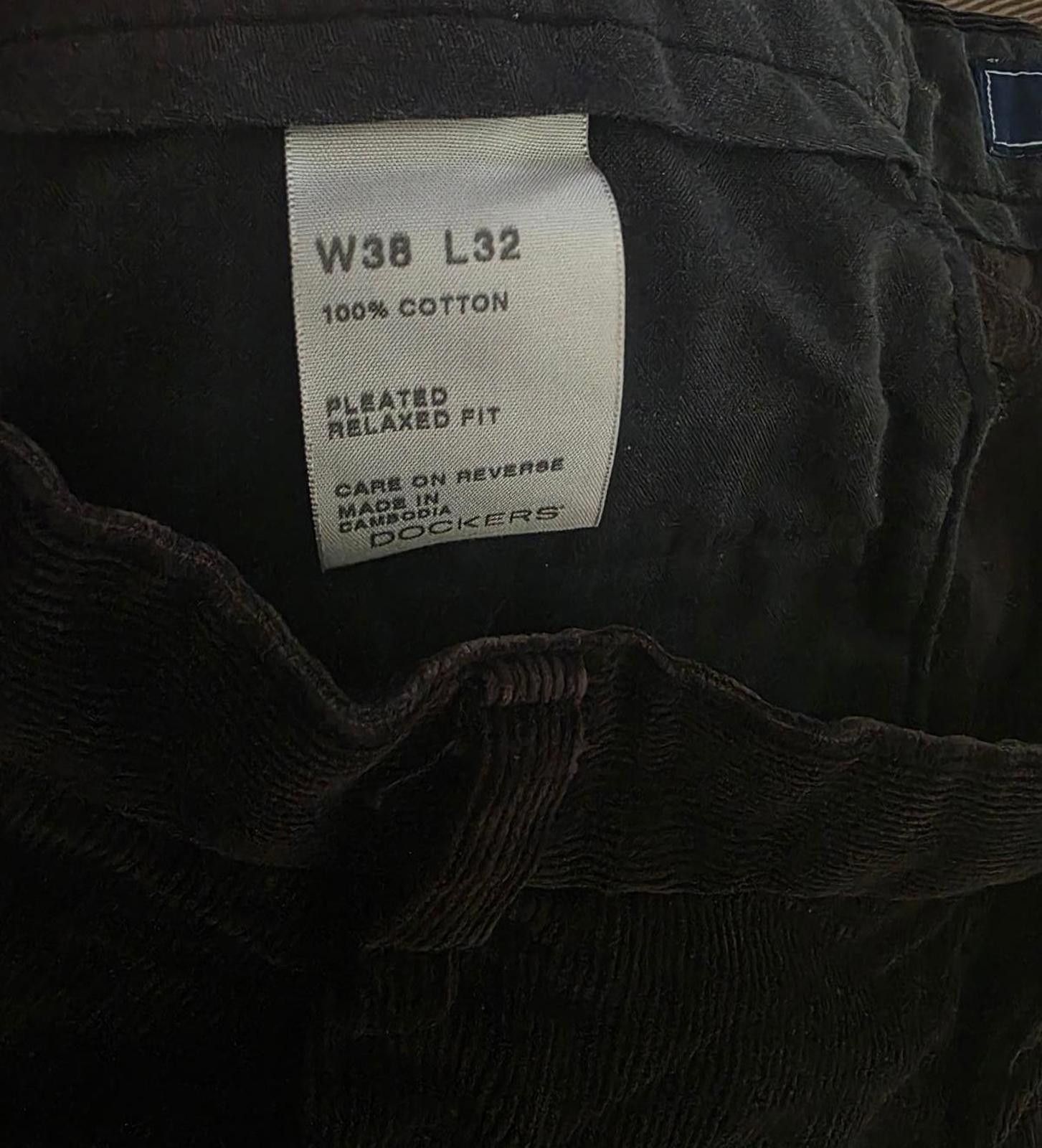 Dockers Dockers Mens Brown Corduroy Pants Pleated Relaxed W38 L32 Size US 38 / EU 54 - 7 Thumbnail