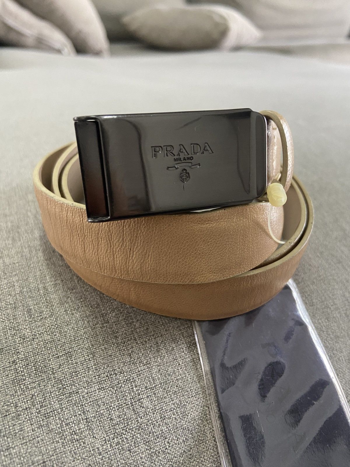 Prada PRADA Vintage Leather Belt Size ONE SIZE - 4 Thumbnail