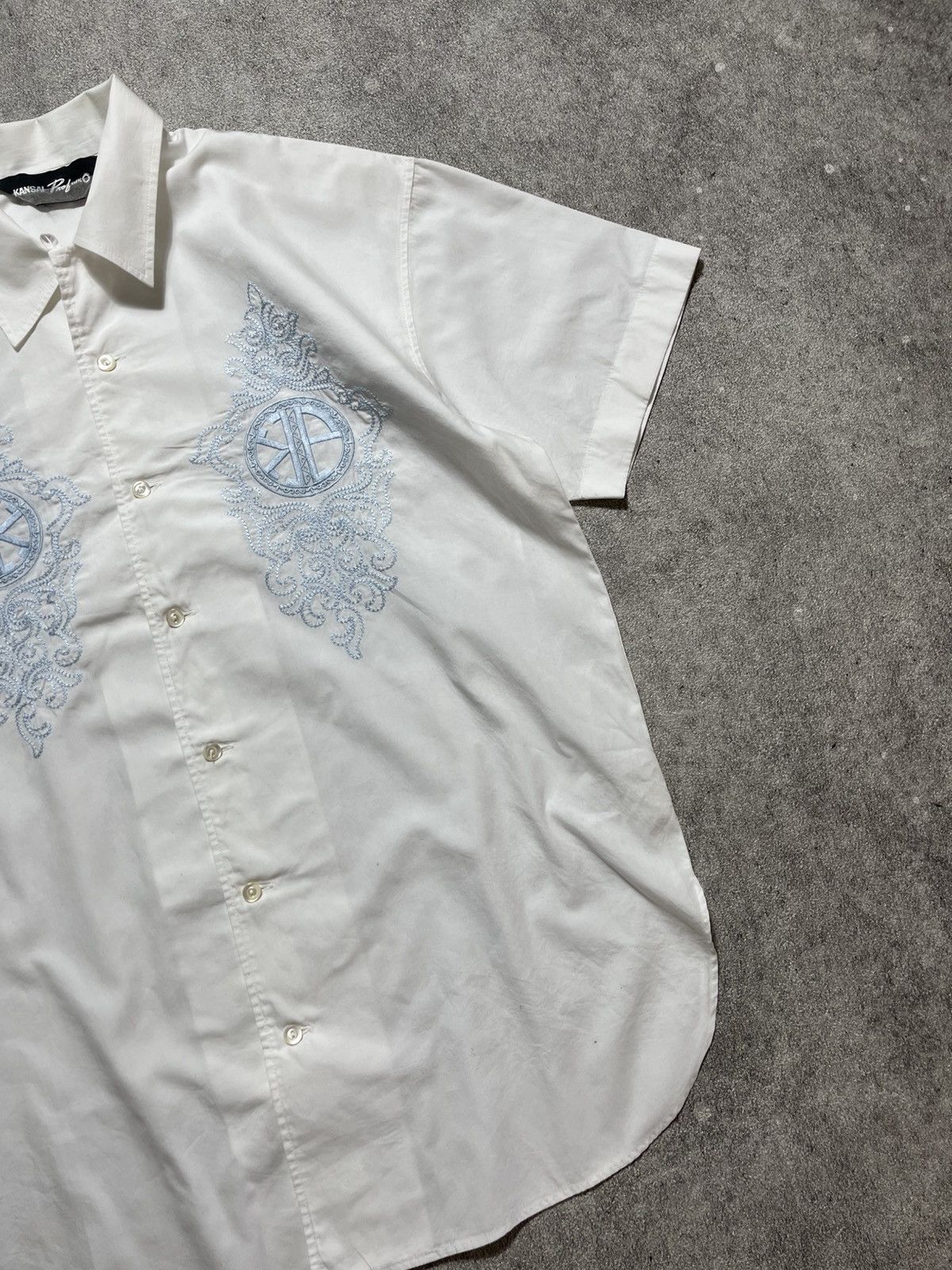 Kansai Yamamoto Vintage Kansai Profumo Short Sleeve Button Shirt Size US M / EU 48-50 / 2 - 3 Thumbnail