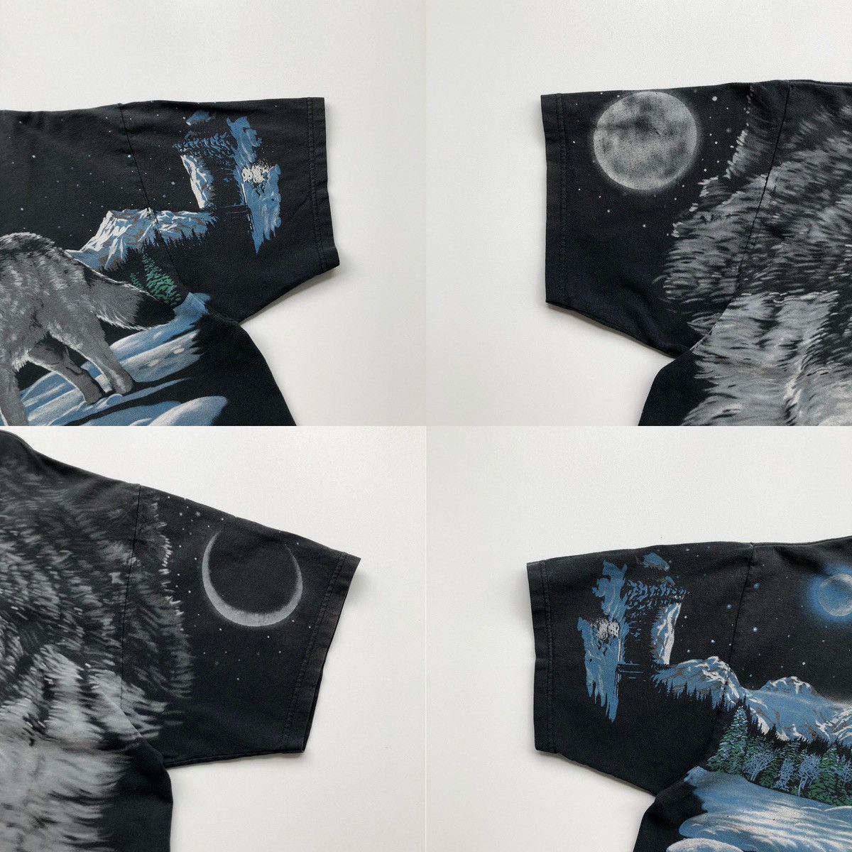 Liquid Blue Liquid Blue 1995 Wolf All Over Print Vintage 90’s T-Shirt Size US XXL / EU 58 / 5 - 5 Thumbnail