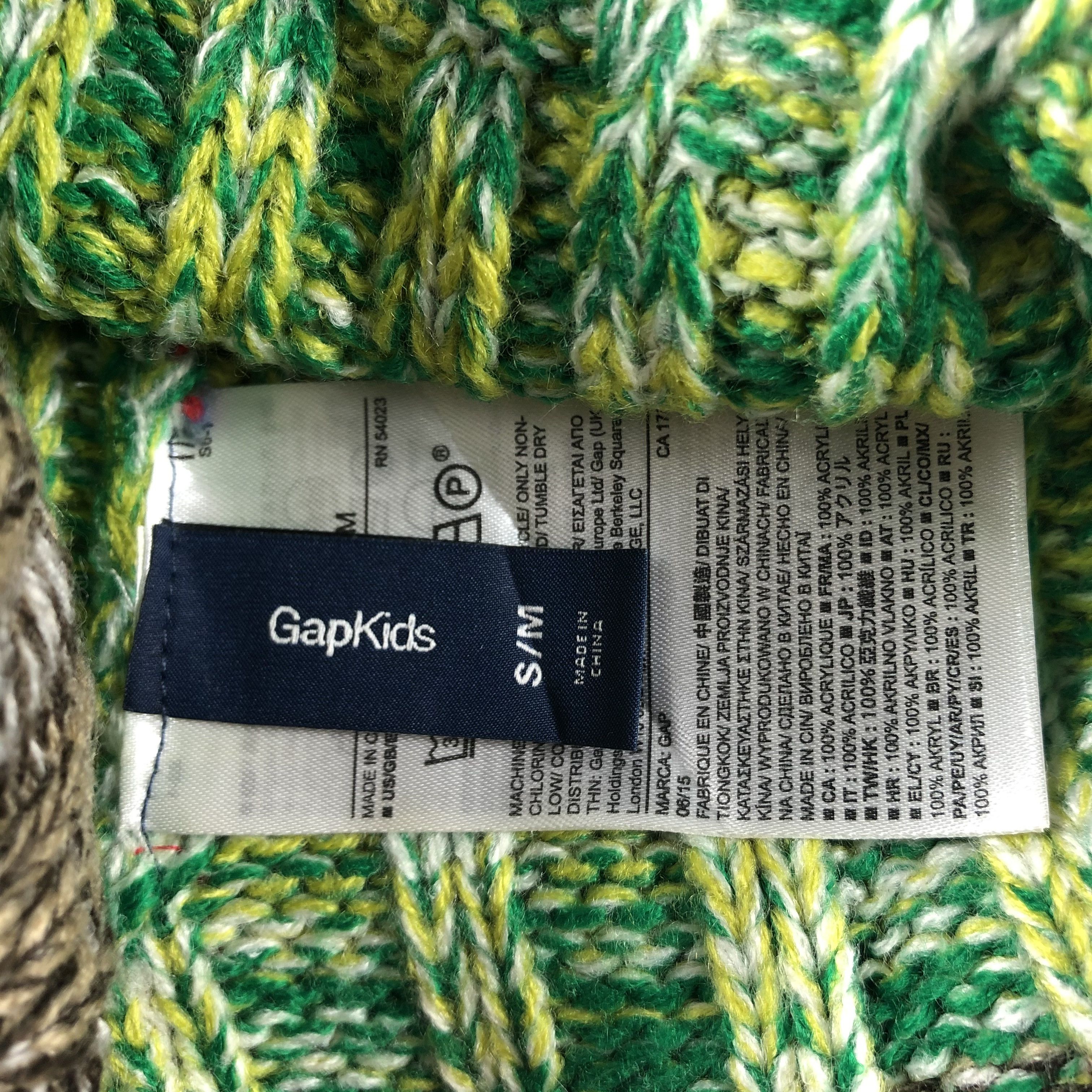 Gap × Vintage Gap Kids Bobble Beanie Snow Hat Snow Cap -D160 Size ONE SIZE - 5 Thumbnail