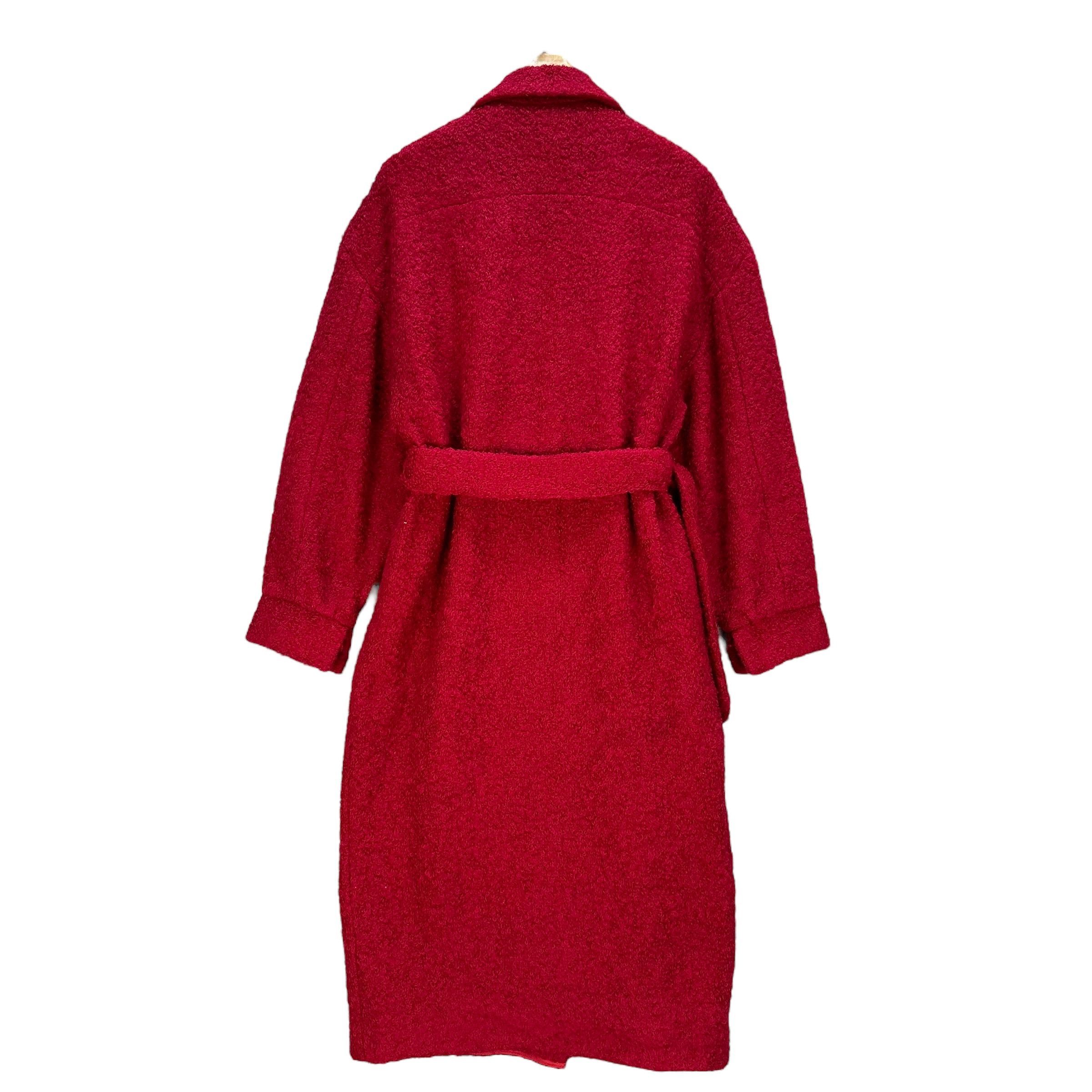 Norma Kamali NORMA KAMALI Red Robes Long Coat Trench Coat #A64-1545 Size M / US 6-8 / IT 42-44 - 11 Thumbnail