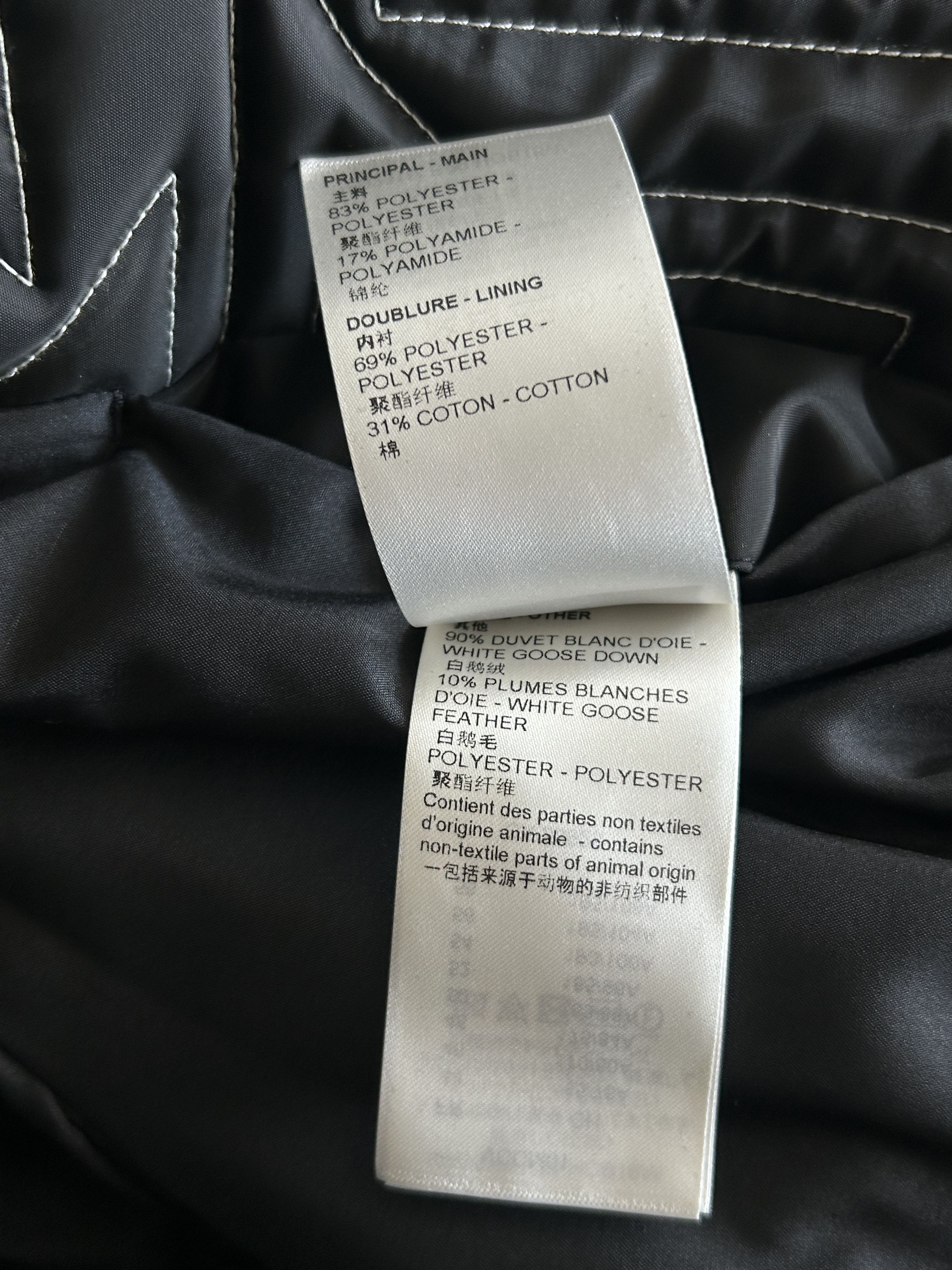 Louis Vuitton Louis Vuitton Black & White Snow Capsule Puffer Jacket Size US XL / EU 56 / 4 - 5 Thumbnail