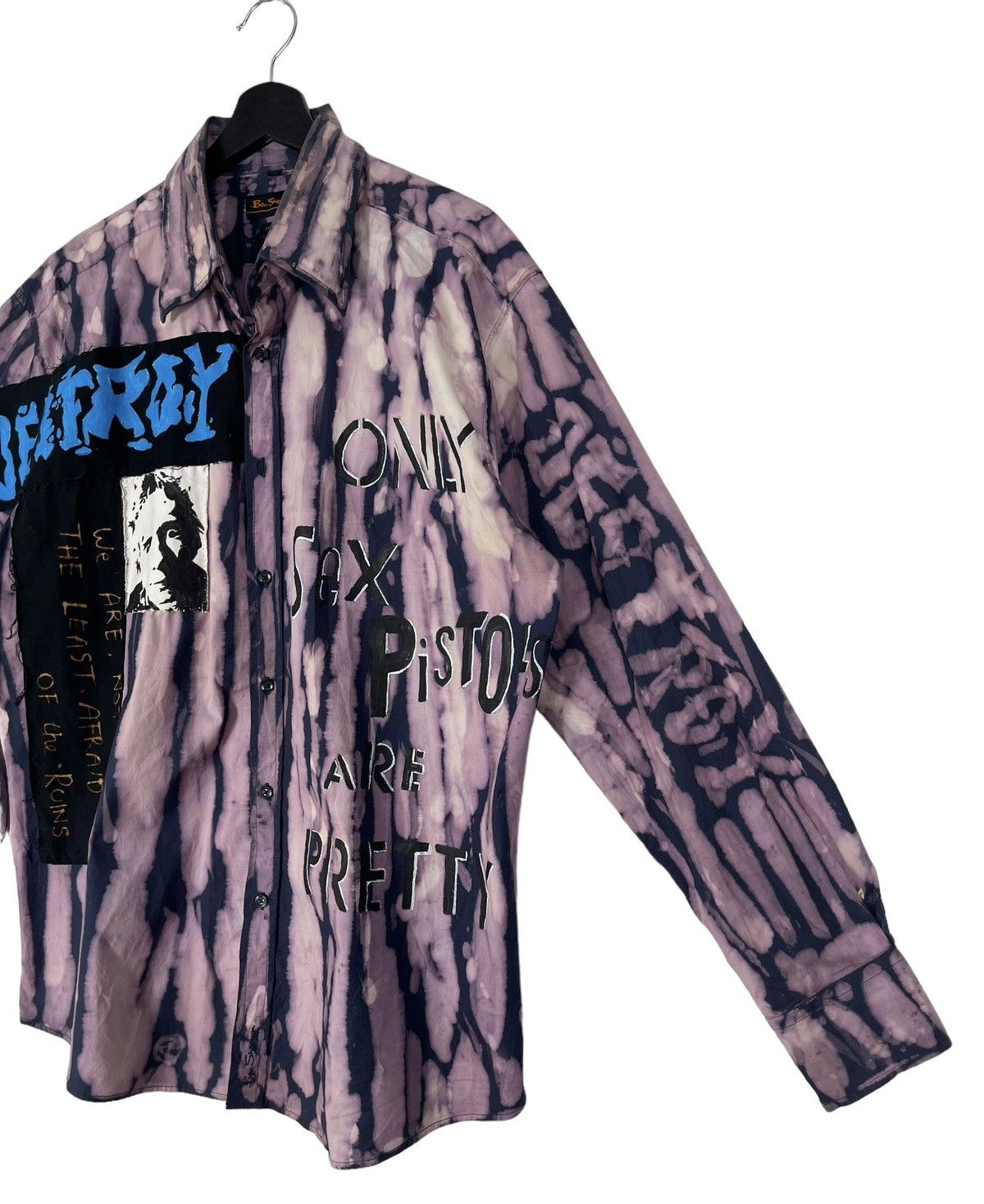 Japanese Brand Vintage Sex Pistols Destroy Seditionaries Punk Muslin Shirt Size US XL / EU 56 / 4 - 3 Thumbnail