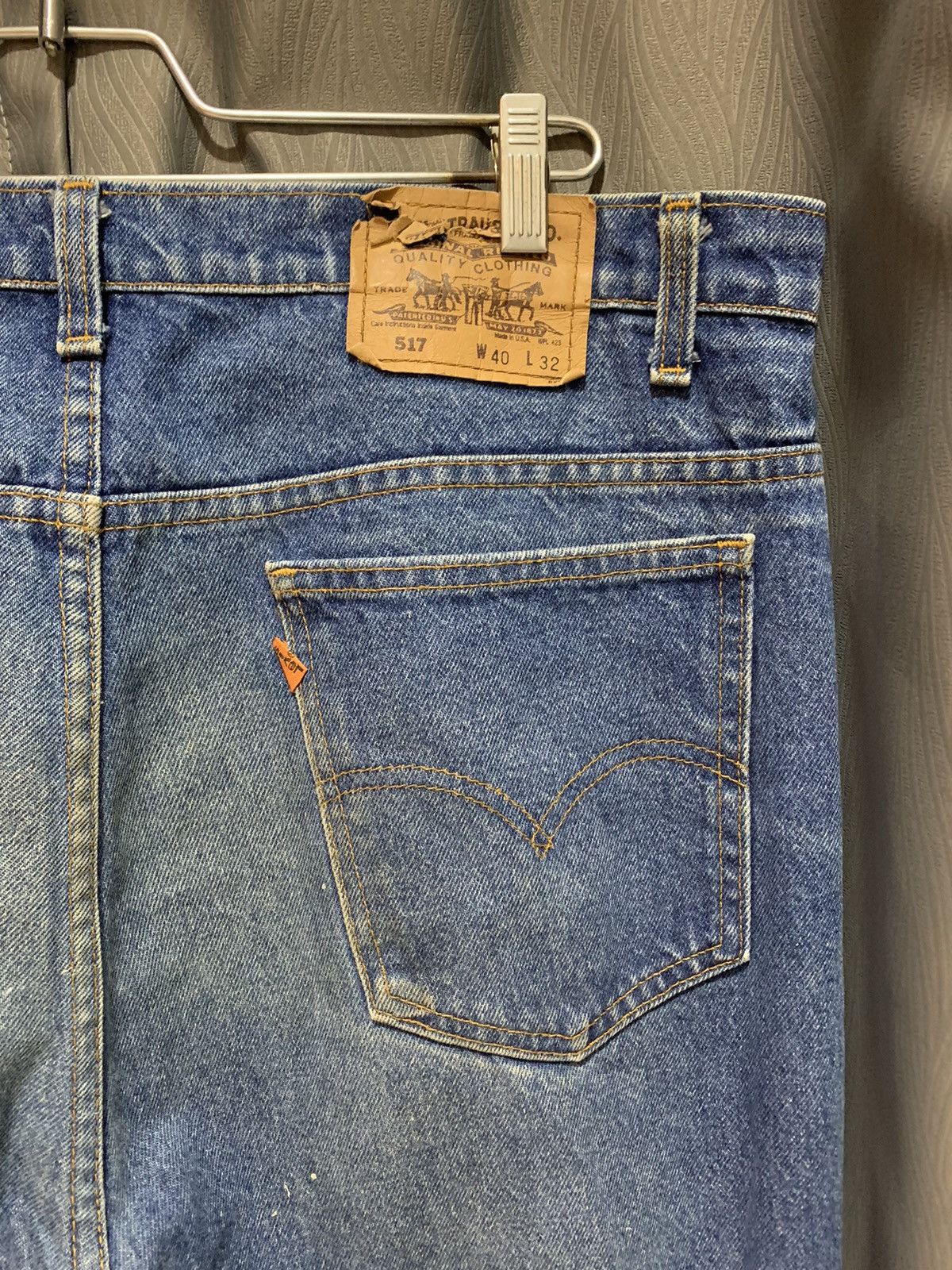 Levi's × Vintage Vintage 90s Levi's 517 Orange Tab Bootcut Size US 40 / EU 56 - 7 Thumbnail