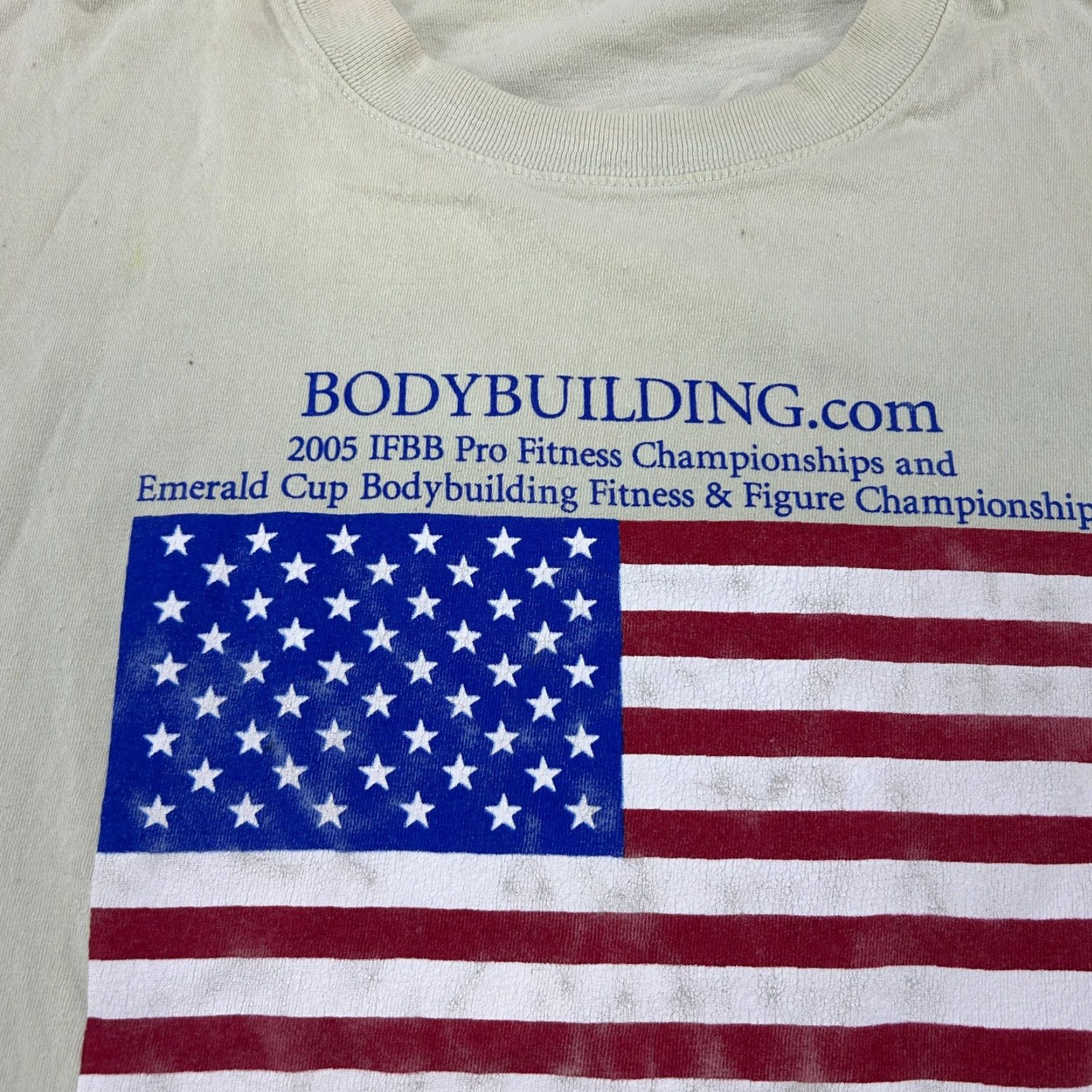 Vintage VINTAGE Body Temple Shirt Mens XL White USA Flag 2005 90s T-Shirt Size US XL / EU 56 / 4 - 2 Thumbnail