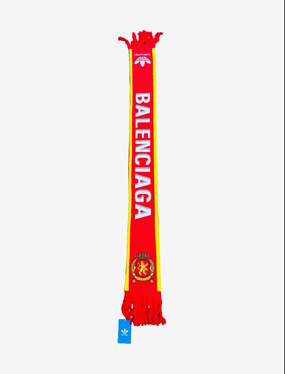 Balenciaga Adidas Soccer Logo Scarf Red