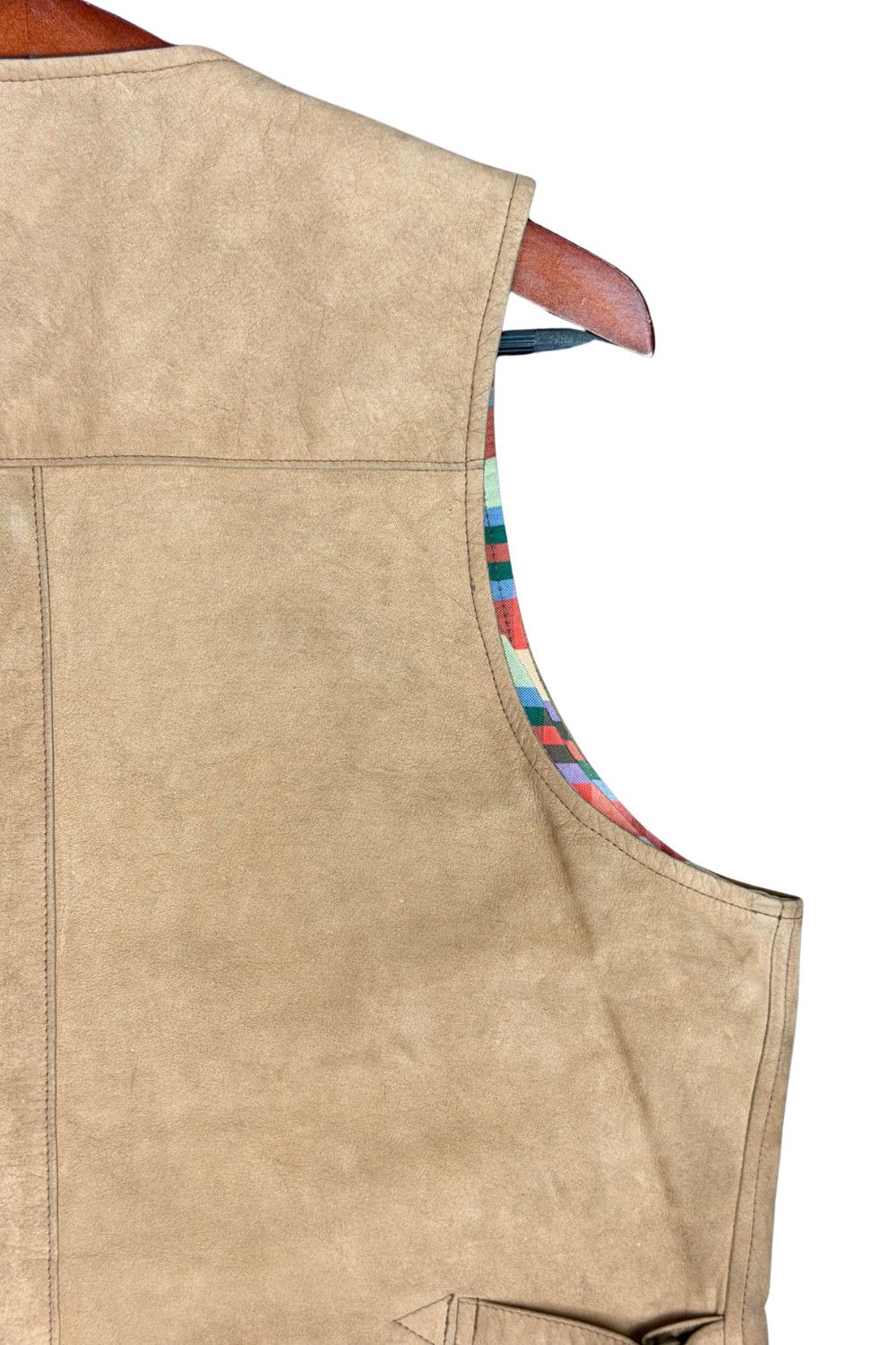 RRL Ralph Lauren Early Double RL Triple Star Madras Lined Western Waistcoat Size US L / EU 52-54 / 3 - 18 Thumbnail