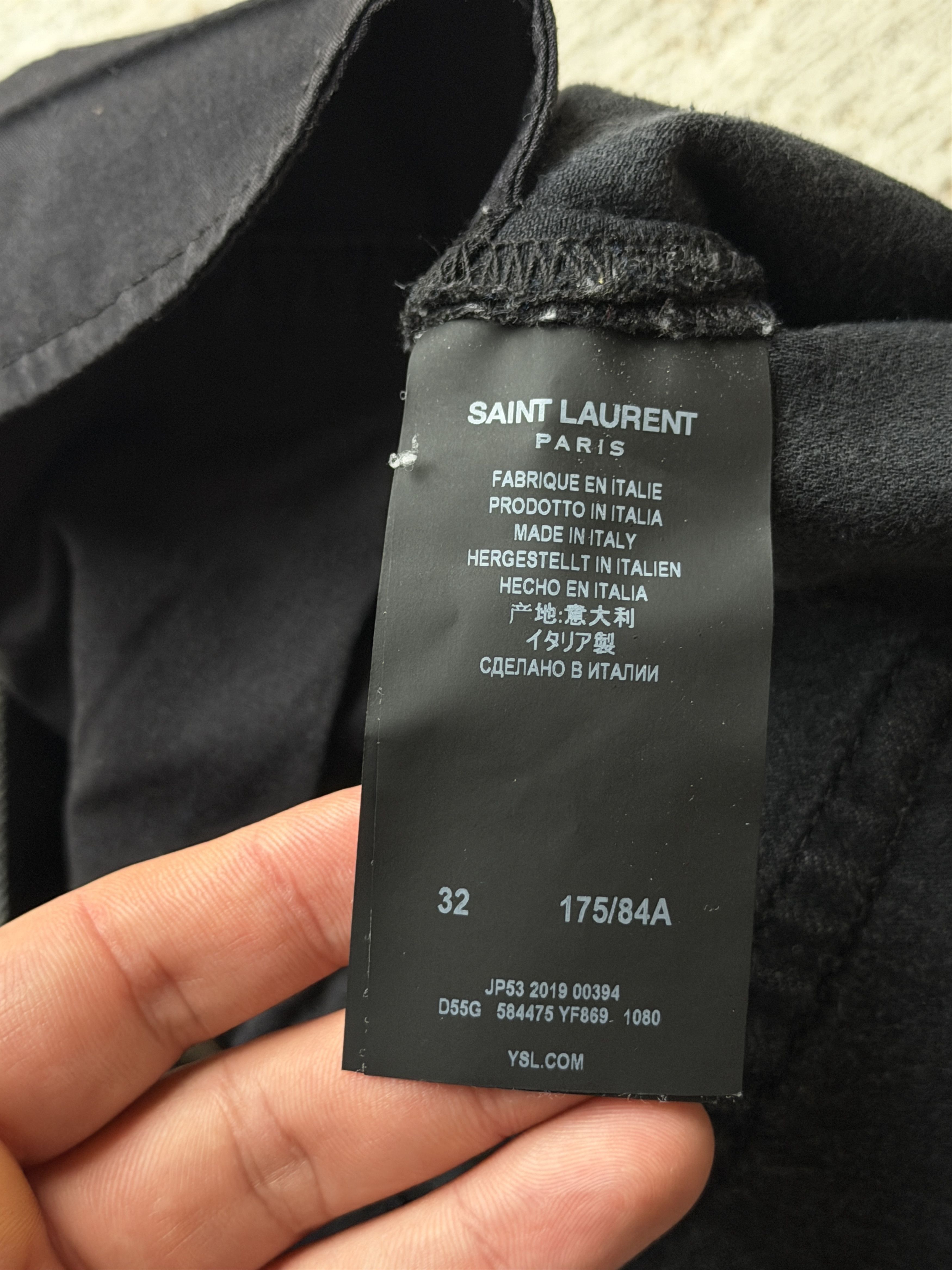 Saint Laurent Paris Saint Laurent Jeans D20 Size US 32 / EU 48 - 4 Thumbnail