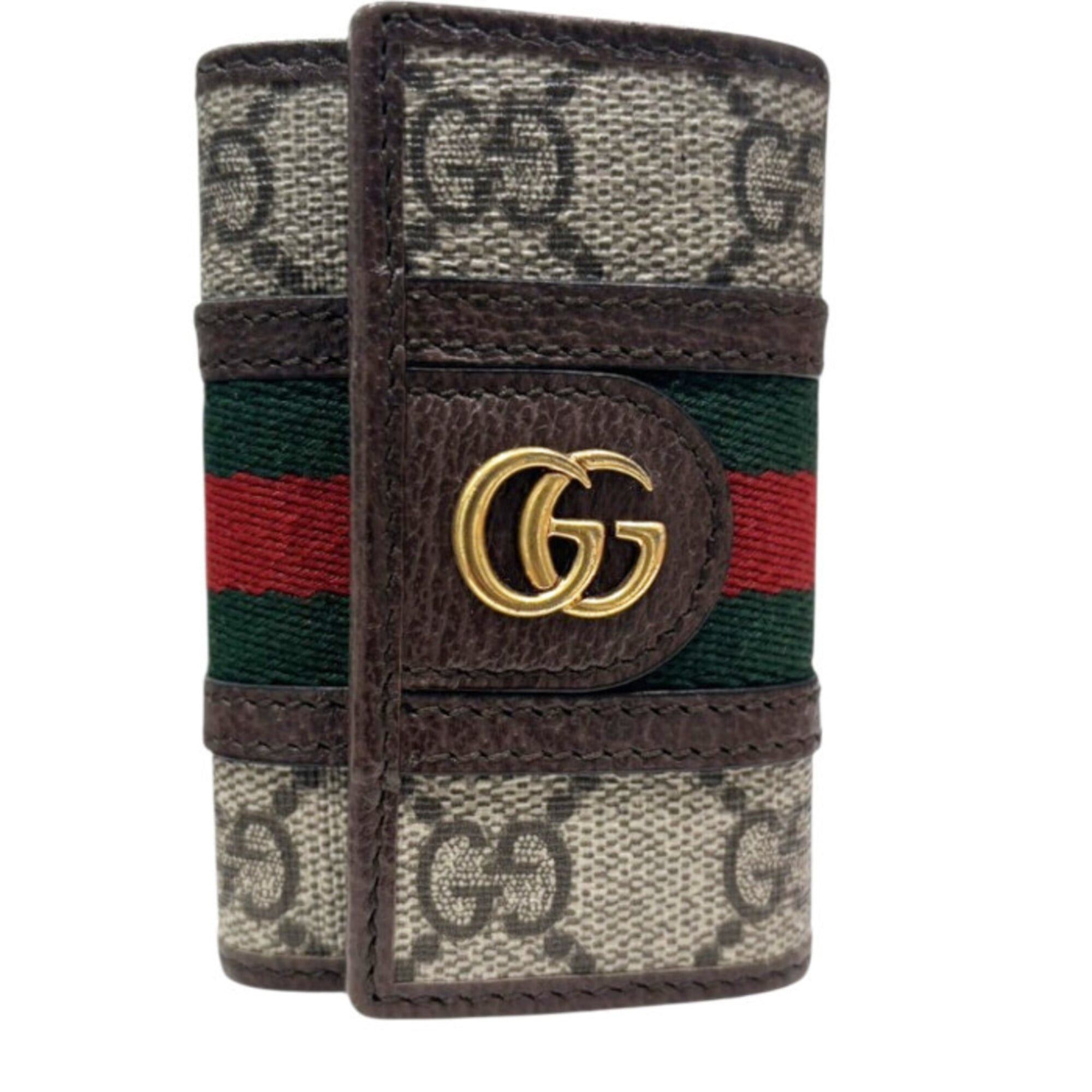 Gucci GUCCI Ophidia GG Supreme Leather Key Case, 6-Key Holder, Brown, for Men and Women Size ONE SIZE - 1 Thumbnail