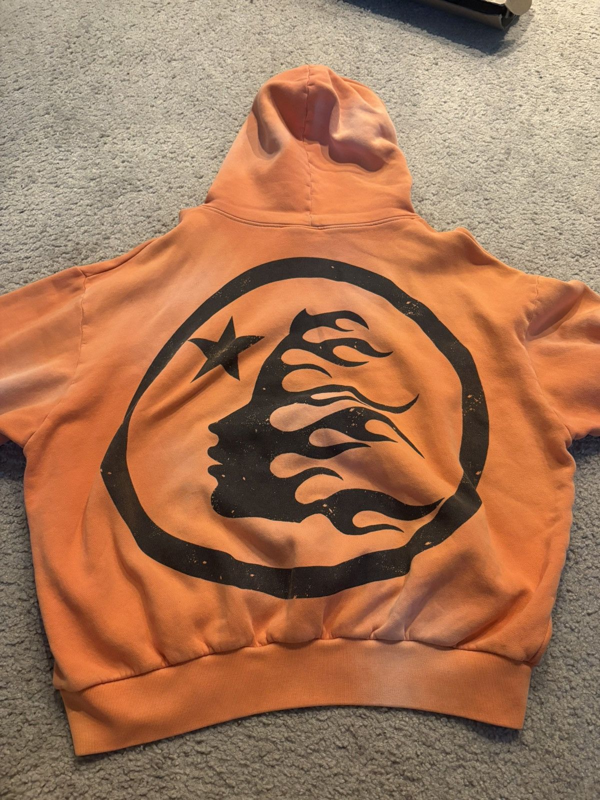 HELLSTAR Hellstar orange flame hoodie size medium Size US M / EU 48-50 / 2 - 2 Thumbnail