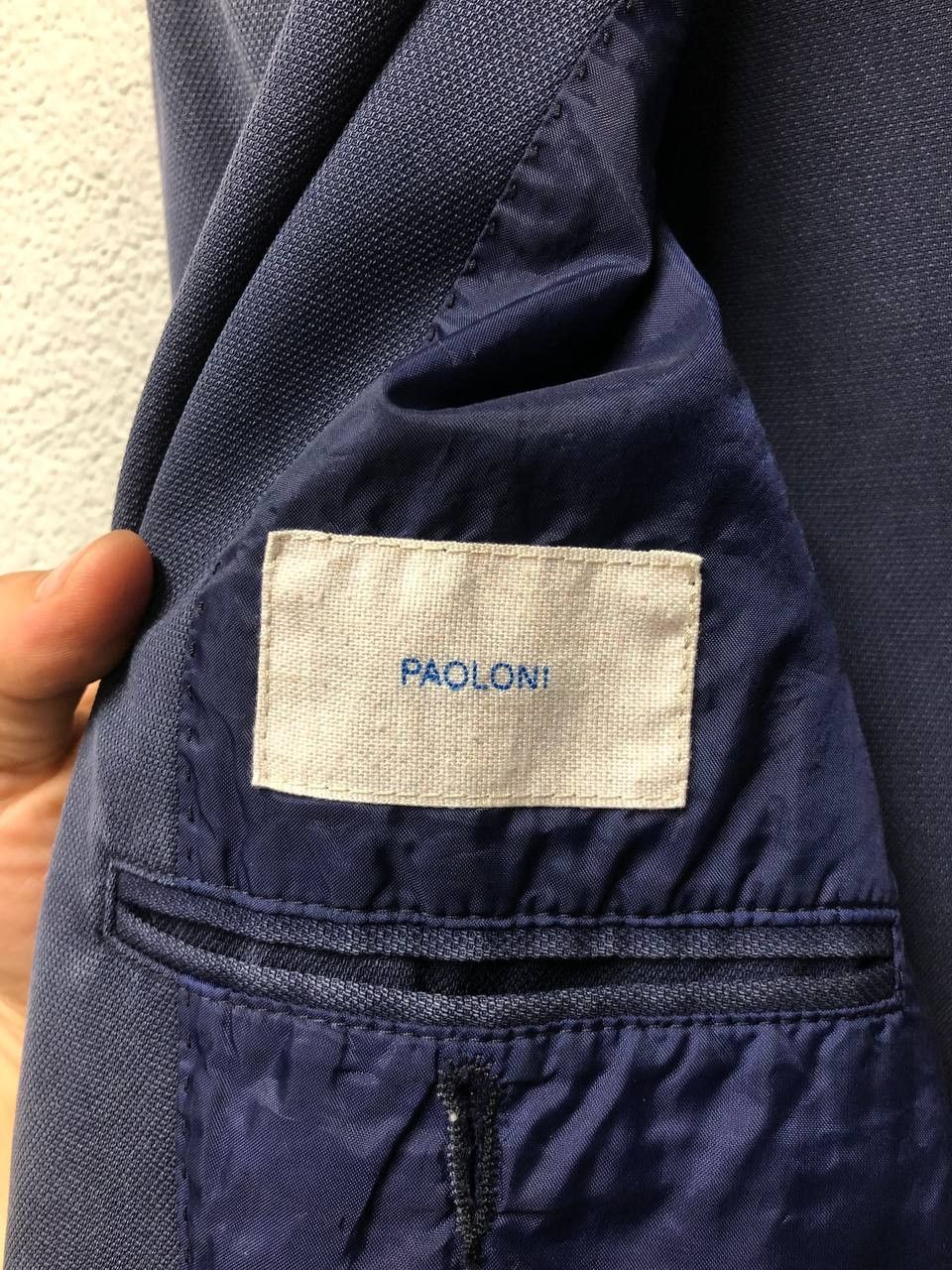 Paoloni Paoloni mens wool blazer jacket size 48 / Medium Size 48R - 11 Thumbnail
