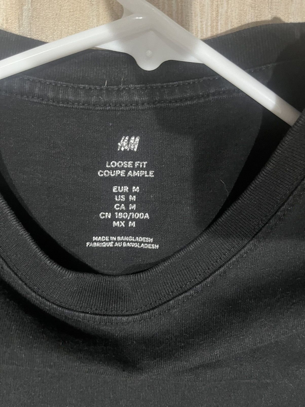 H&M PLAIN BLACK TEE Size US M / EU 48-50 / 2 - 2 Thumbnail