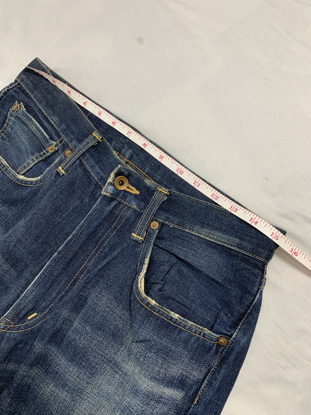 Edwin Vintage edwin selvedge raw jeans denim Size US 31 - 12 Thumbnail