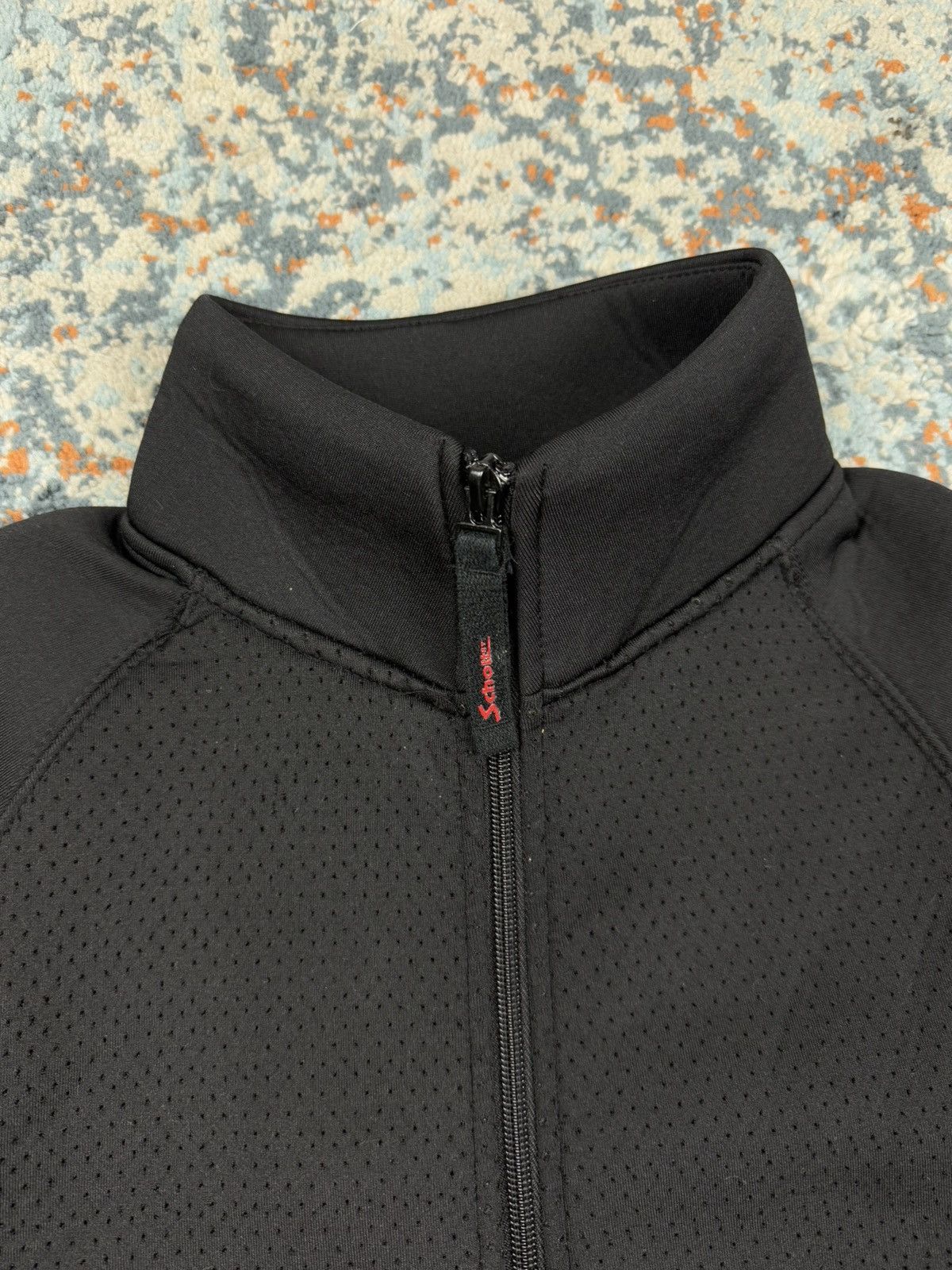 Schott × Vintage Rare Vintage 90s Schott perforated neoprene logo zip jacket Size US S / EU 44-46 / 1 - 10 Thumbnail