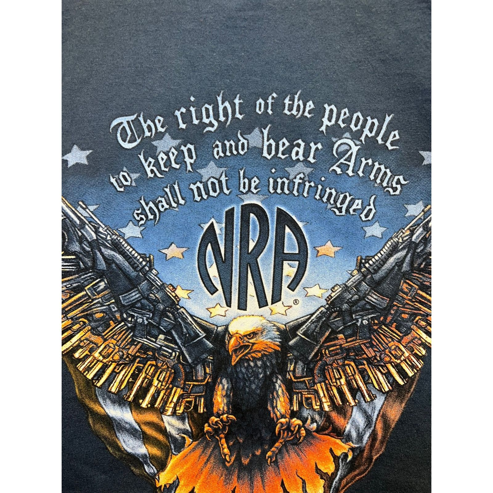 Gildan NRA Shirt 2nd Amendment Right To Bear Arms Gun Eagle Rifle X Size US XL / EU 56 / 4 - 7 Thumbnail