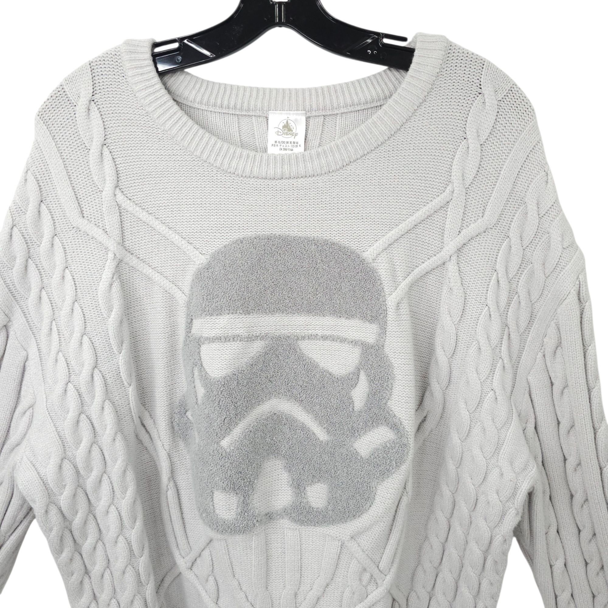 Disney Disney Star Wars Stormtrooper Cable Knit Sweater Adult XL Size US XL / EU 56 / 4 - 10 Thumbnail