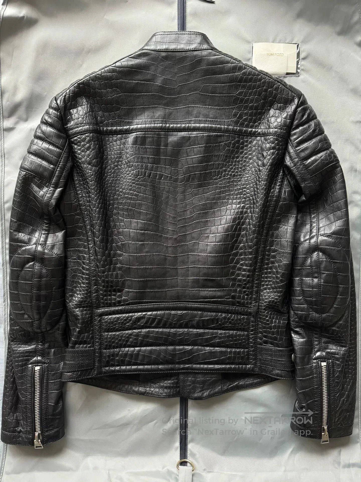 Tom Ford Tom Ford Crocodile Leather Biker Jacket. Size US S / EU 44-46 / 1 - 5 Thumbnail