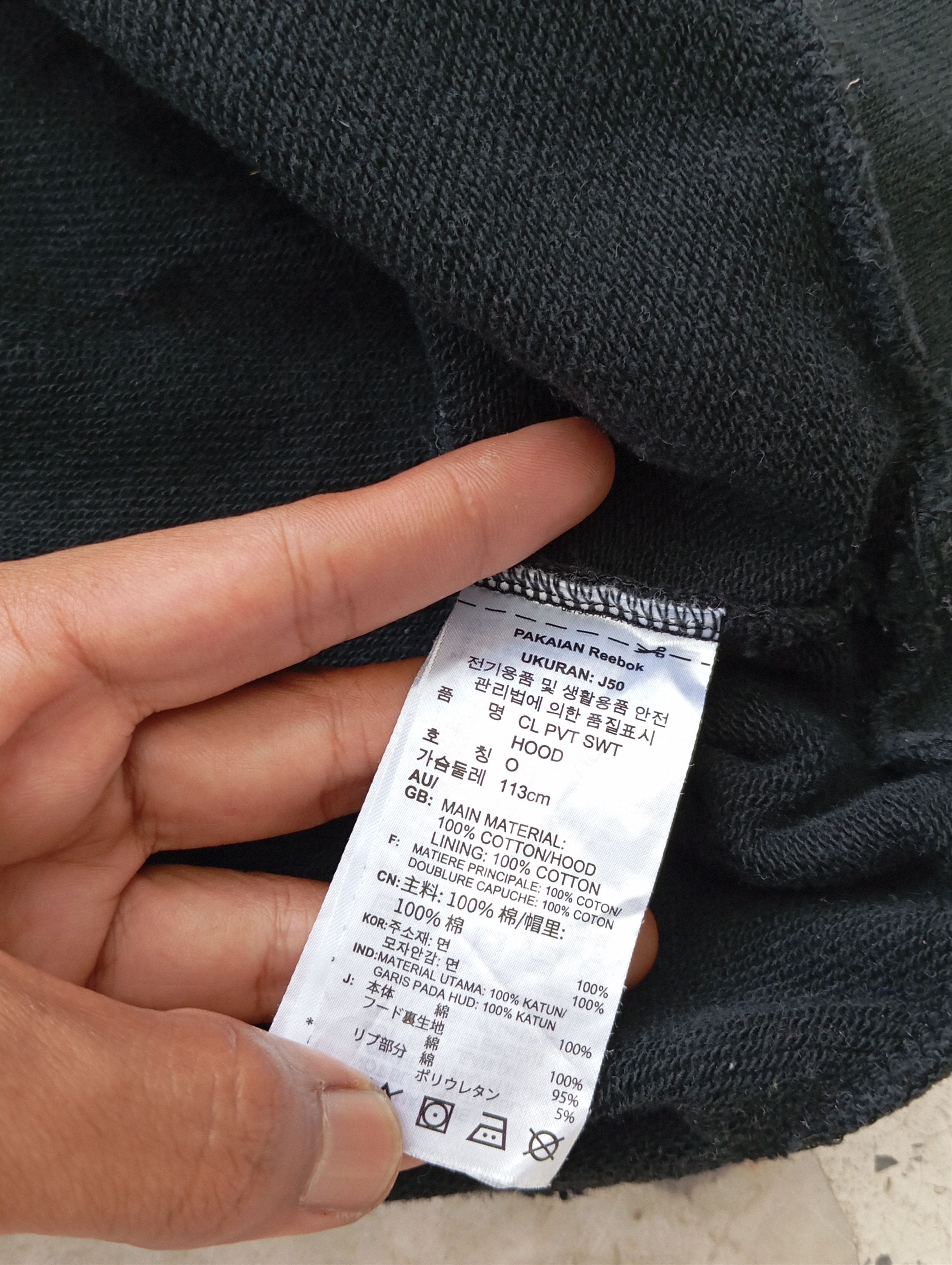 Reebok Vintage Black reebook hoodie Size US L / EU 52-54 / 3 - 9 Thumbnail