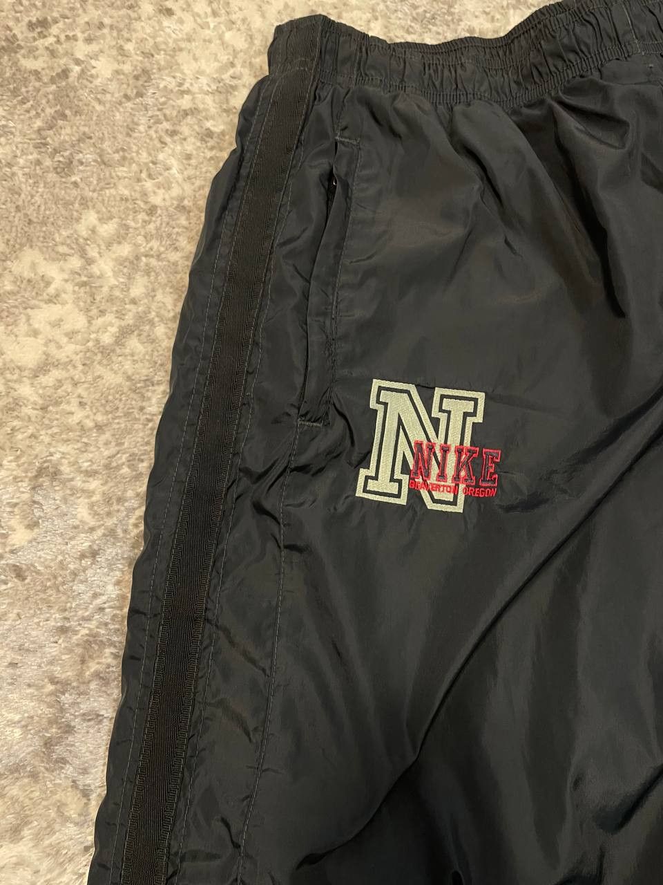 Nike Vintage 80s Nike Nylon Sweatpants, Size L Size US 33 - 2 Thumbnail