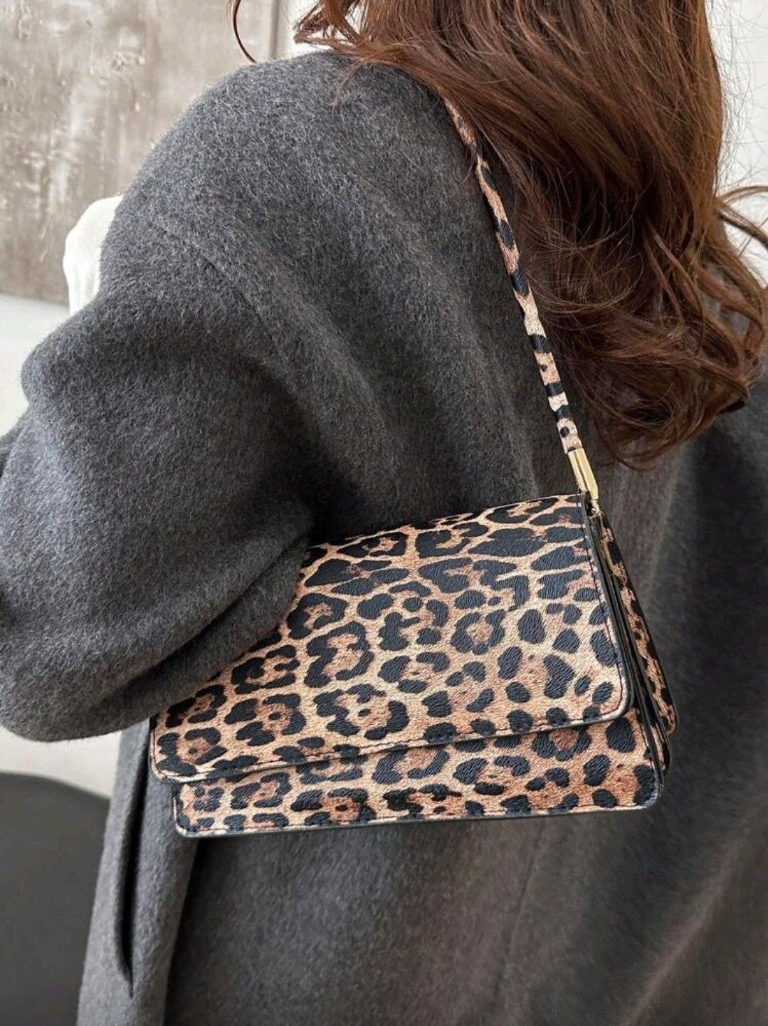 The Unbranded Brand Fashionable Solid Color Retro Minimalist Shoulder Bag Size ONE SIZE - 5 Thumbnail