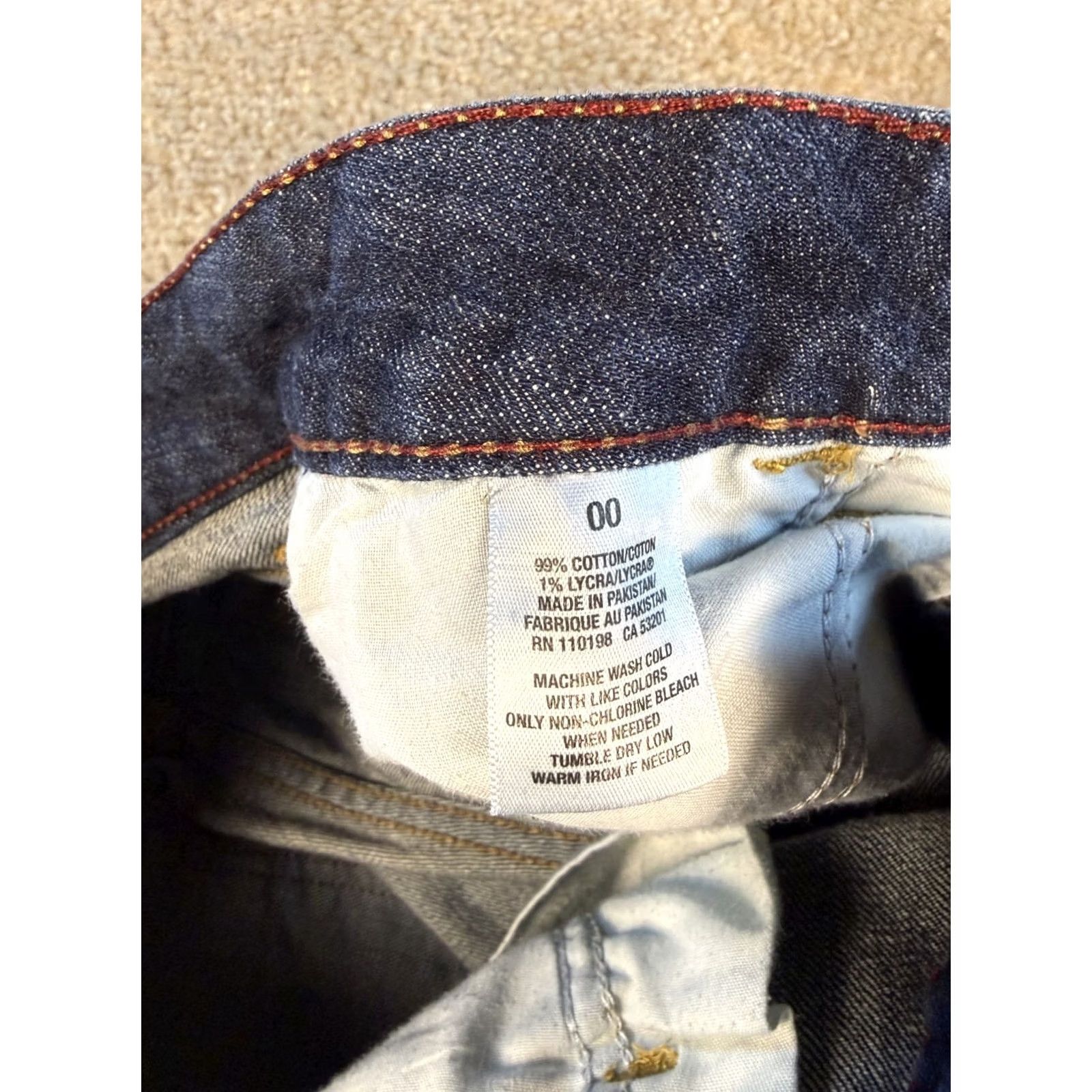 Vintage VINTAGE Aeropostale Jeans Women's Cropped Blue Size 00 Button Pockets Y2K Size 24" / US 00 / IT 34 - 5 Thumbnail