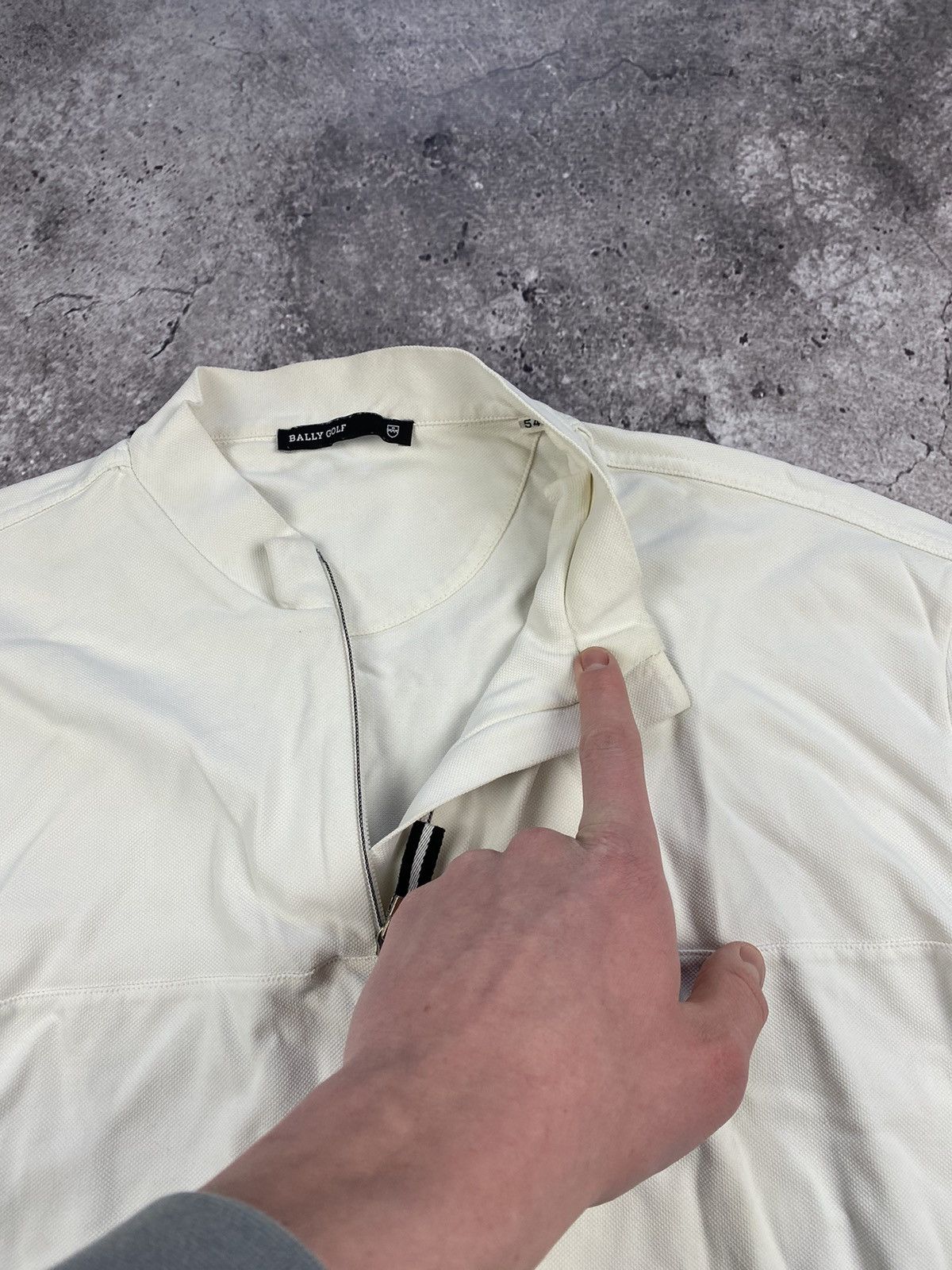 Bally × Vintage Rare Bally golf 1/4 zip pocket zip long sleeve luxury Size US L / EU 52-54 / 3 - 4 Thumbnail
