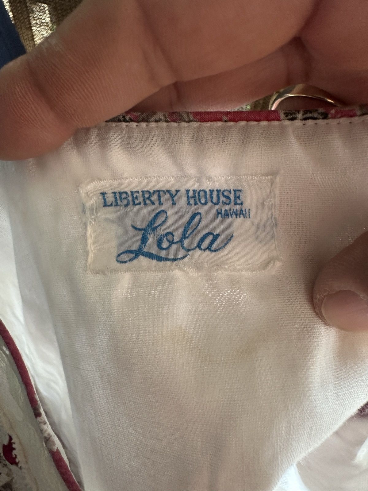 Other Vintage 80's Liberty House Lola Muumuu Women's S DressHawaii Size S / US 4 / IT 40 - 4 Thumbnail