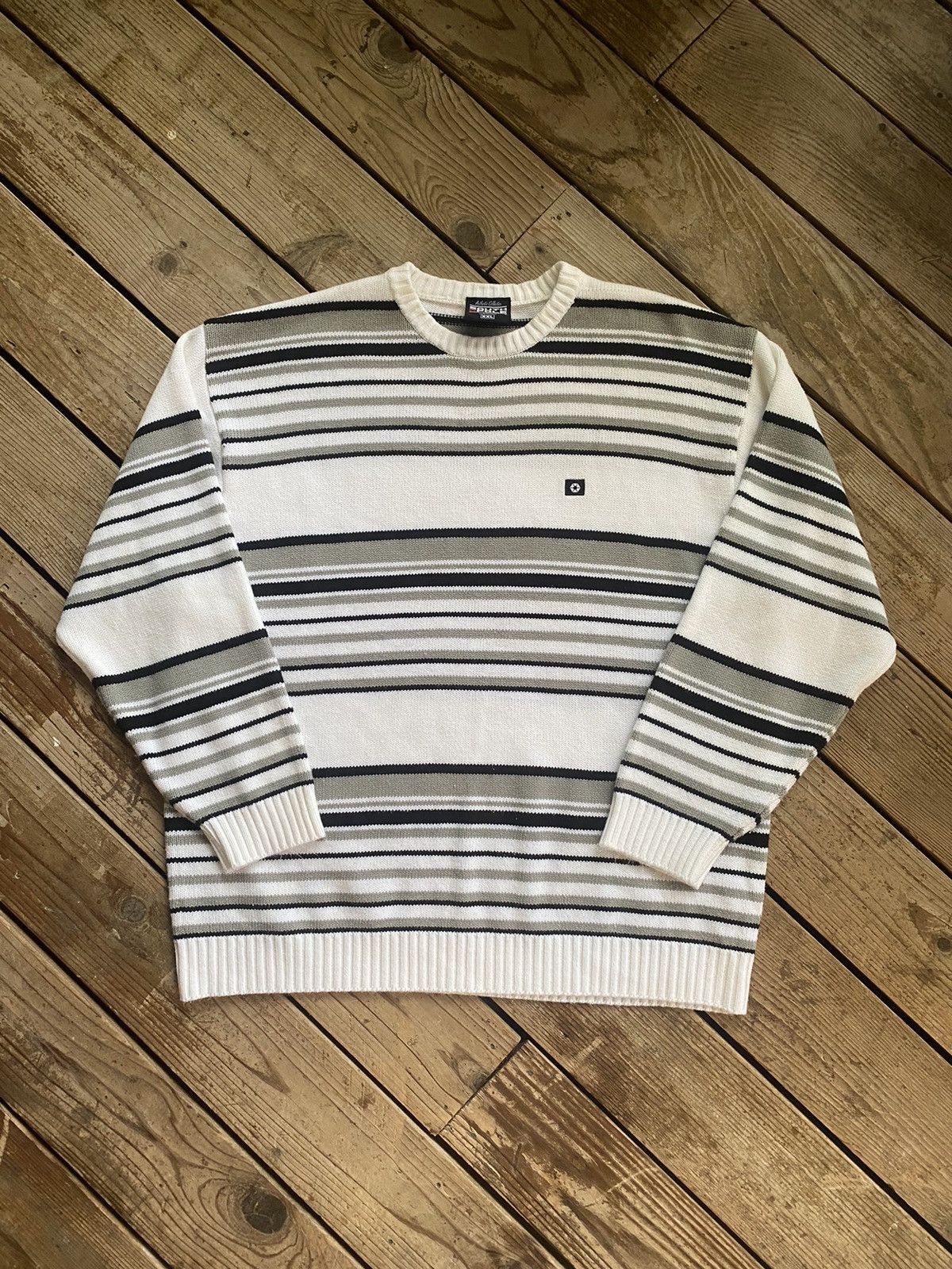 Southpole Vintage Y2K Southpole Striped Baggy Heavy Sweater Size US XXL / EU 58 / 5 - 1 Thumbnail