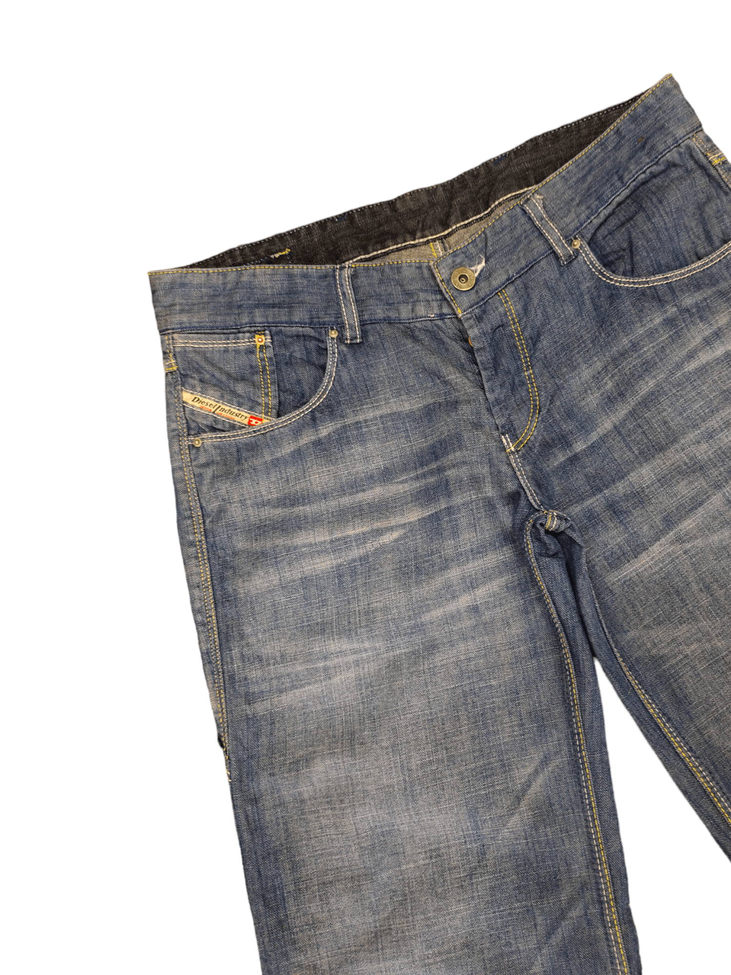 Diesel Flare Baggy Jeans Diesel D Logo Carpenter Boot Cut Low Rise Size US 29 - 14 Thumbnail